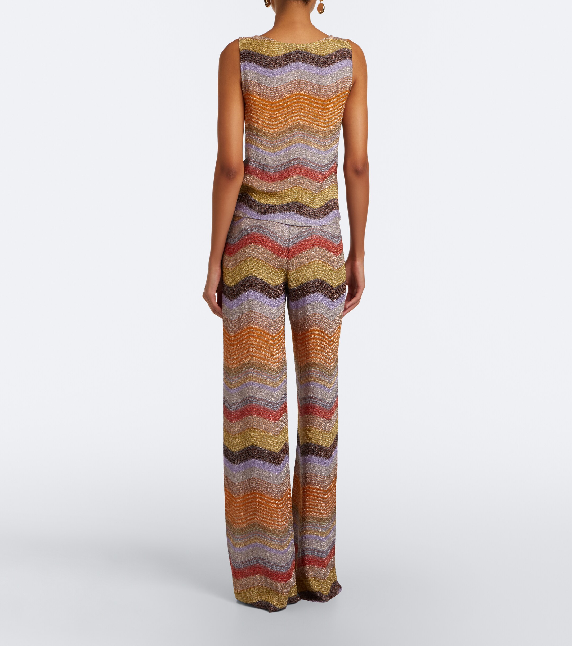 Missoni Missoni Wave lamé wide-leg pants