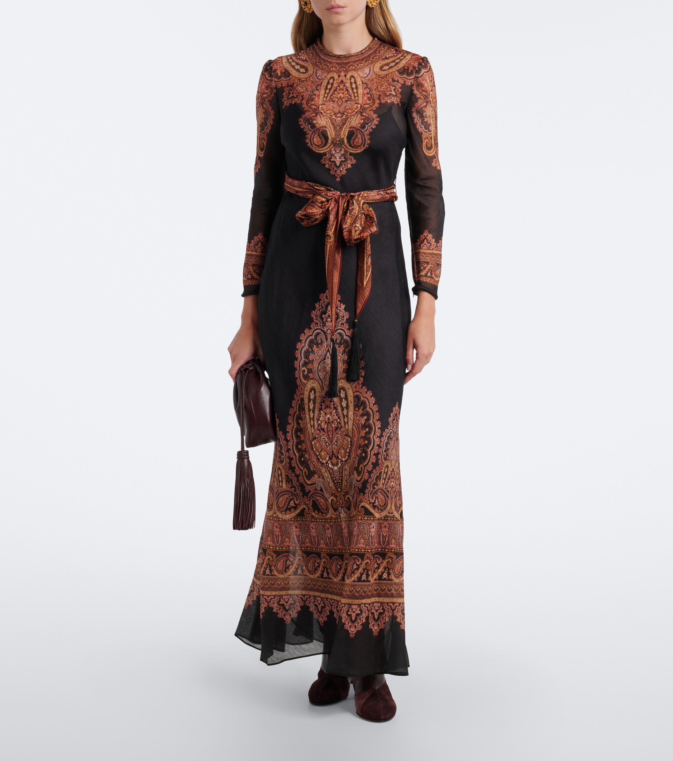 Zimmermann Zimmermann Ascent paisley linen and silk maxi dress