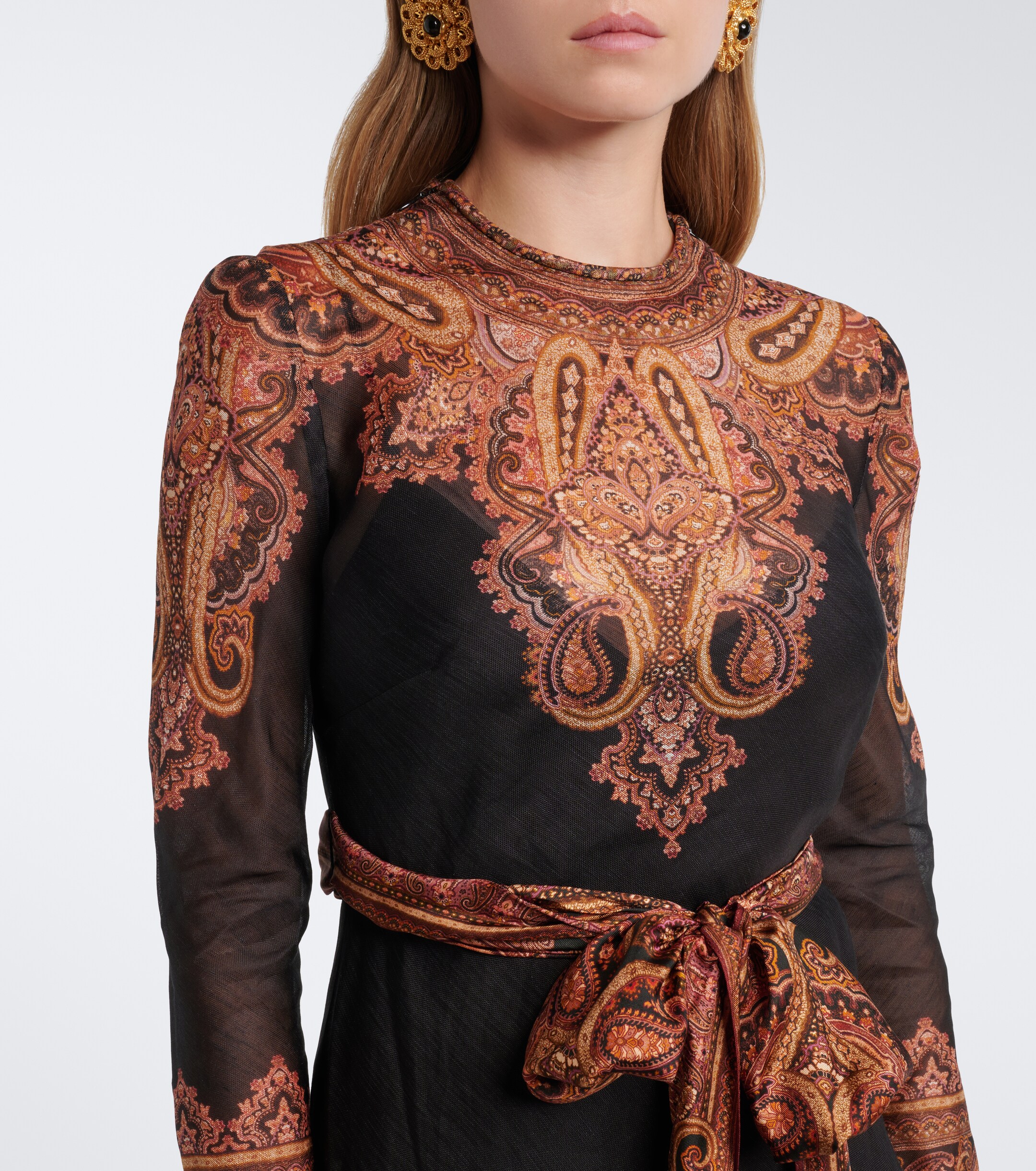 Zimmermann Zimmermann Ascent paisley linen and silk maxi dress