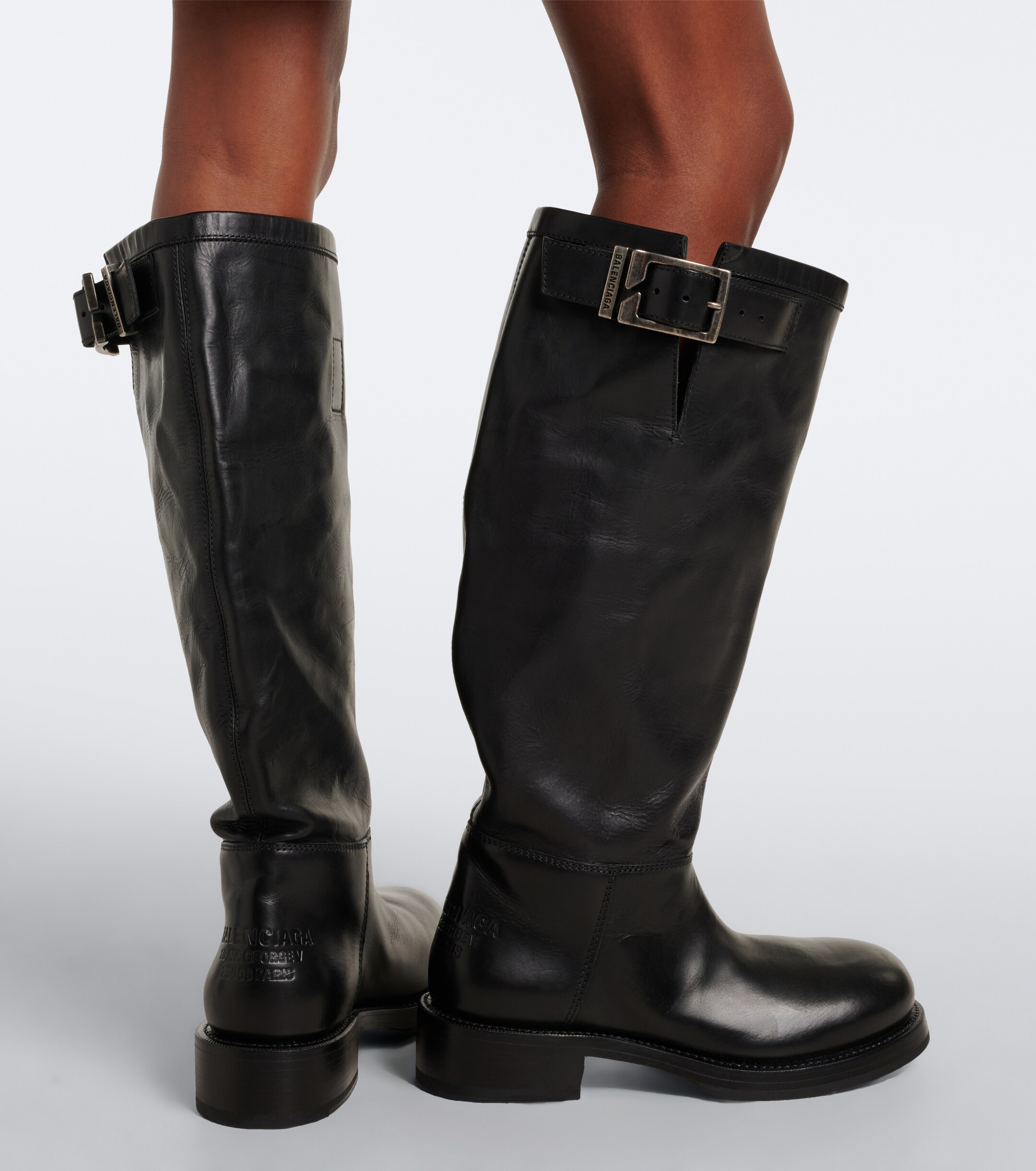 Balenciaga Balenciaga Leather biker boots