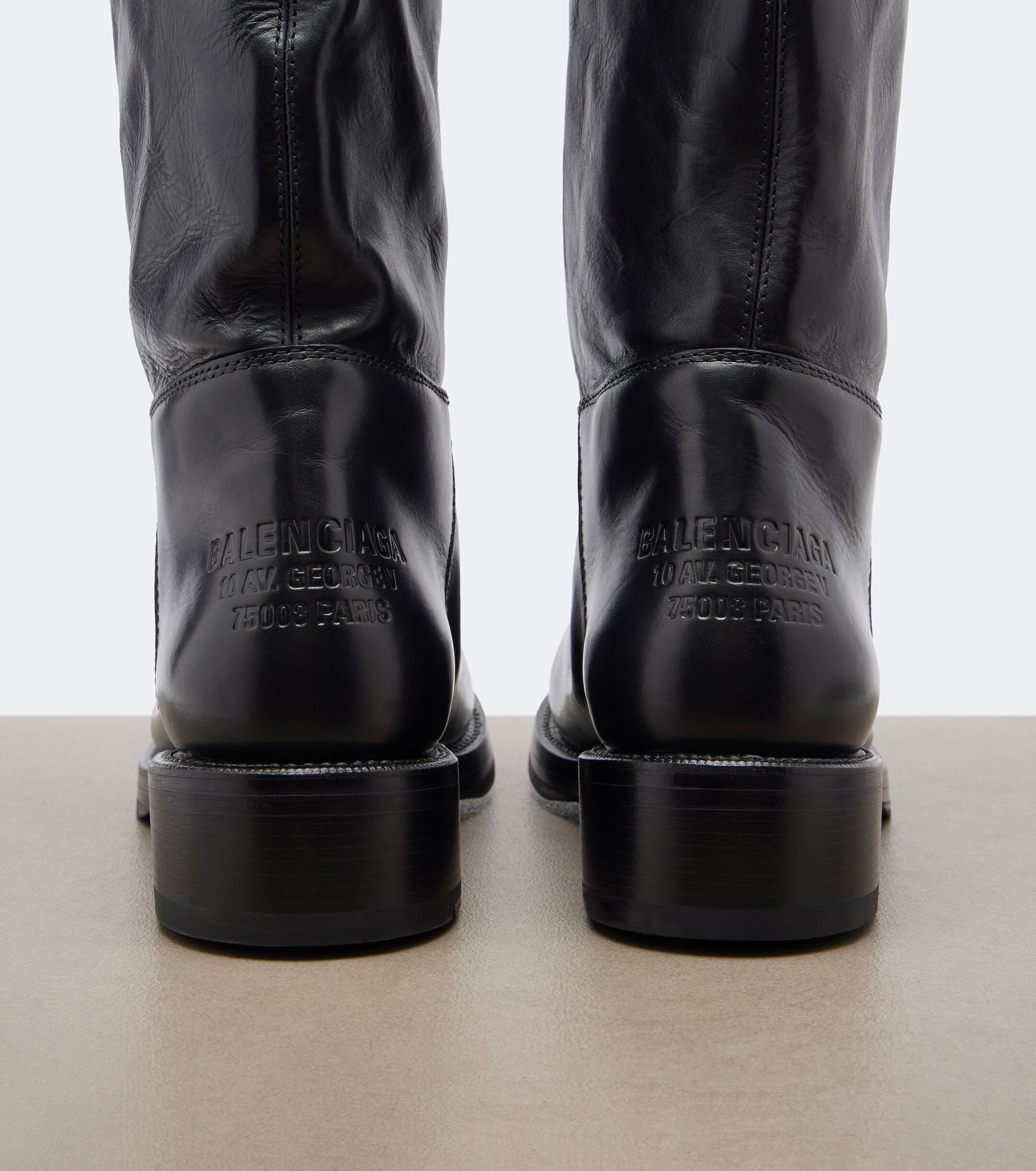 Balenciaga Balenciaga Leather biker boots
