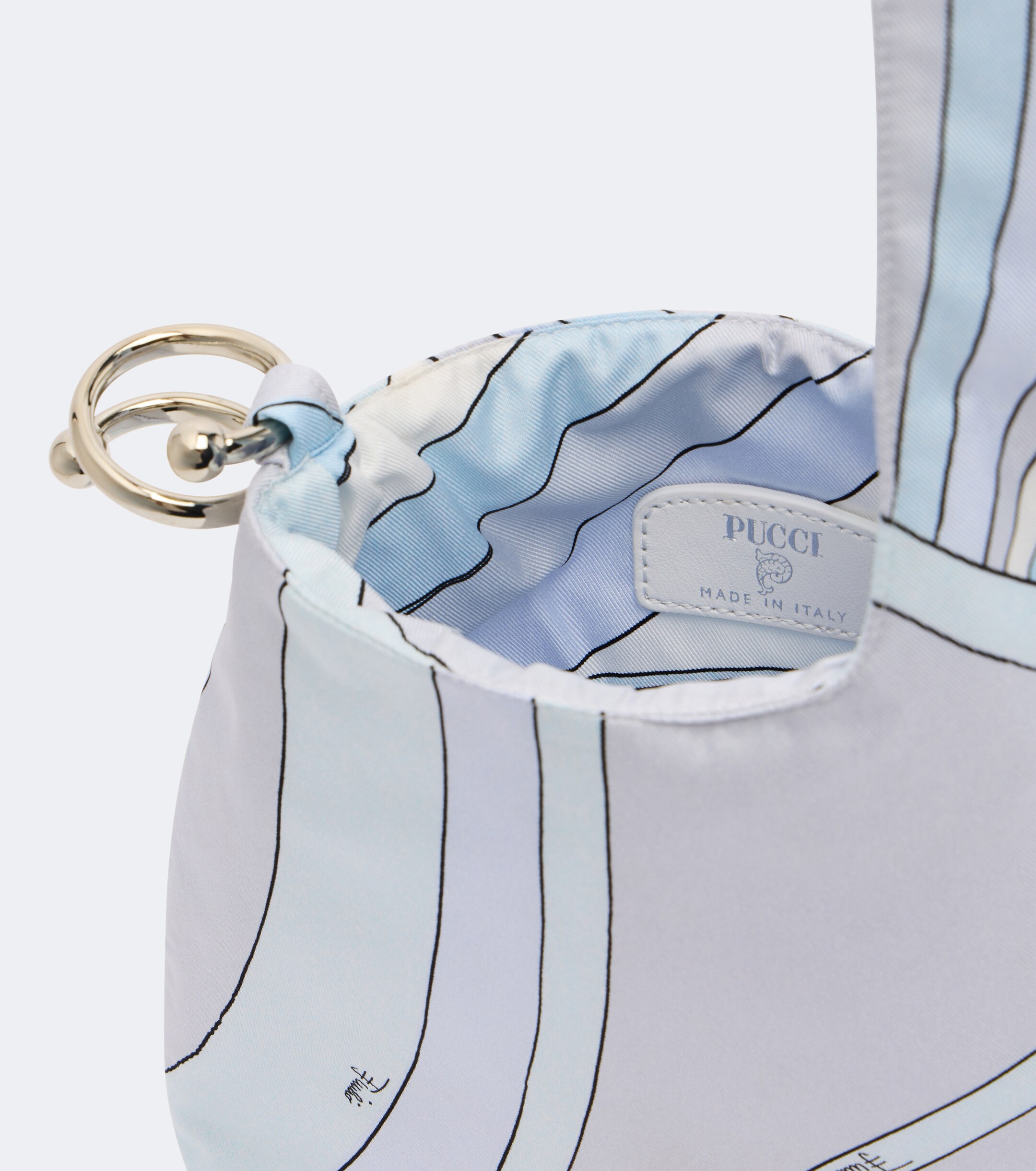 Pucci Emilio Iride silk twill top-handle bag