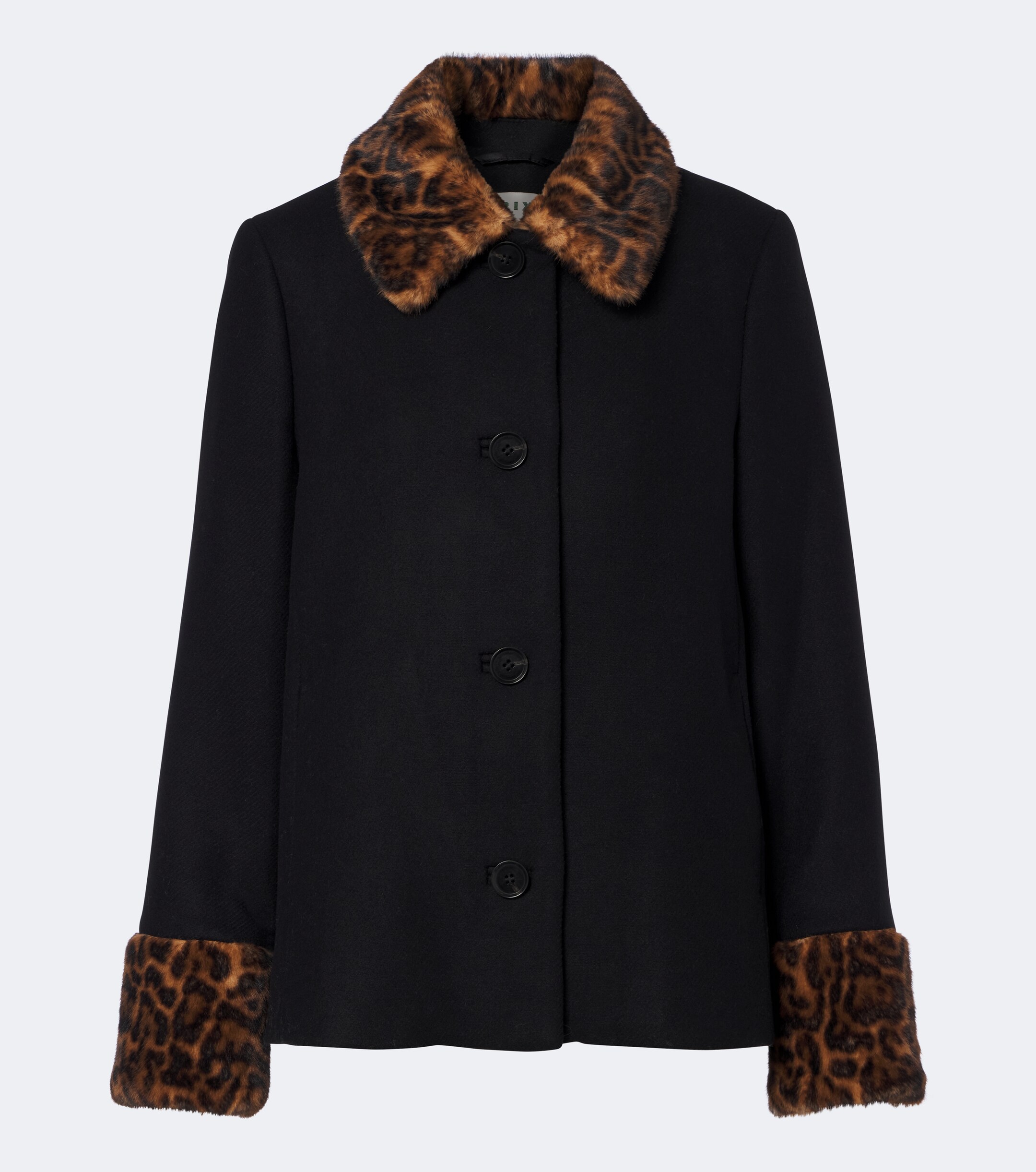 RIXO Rixo Aldith leopard-print wool-blend jacket