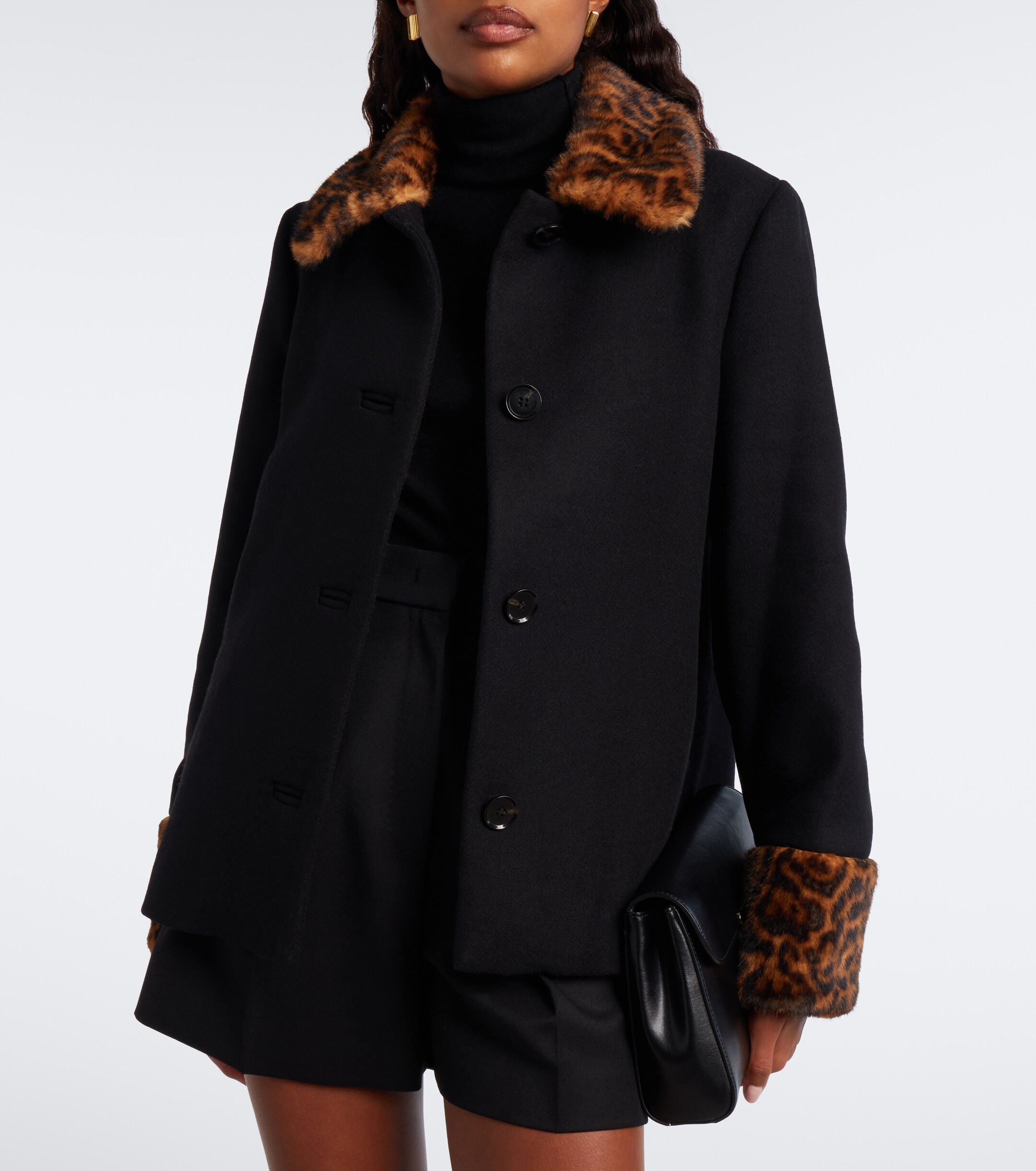 RIXO Rixo Aldith leopard-print wool-blend jacket