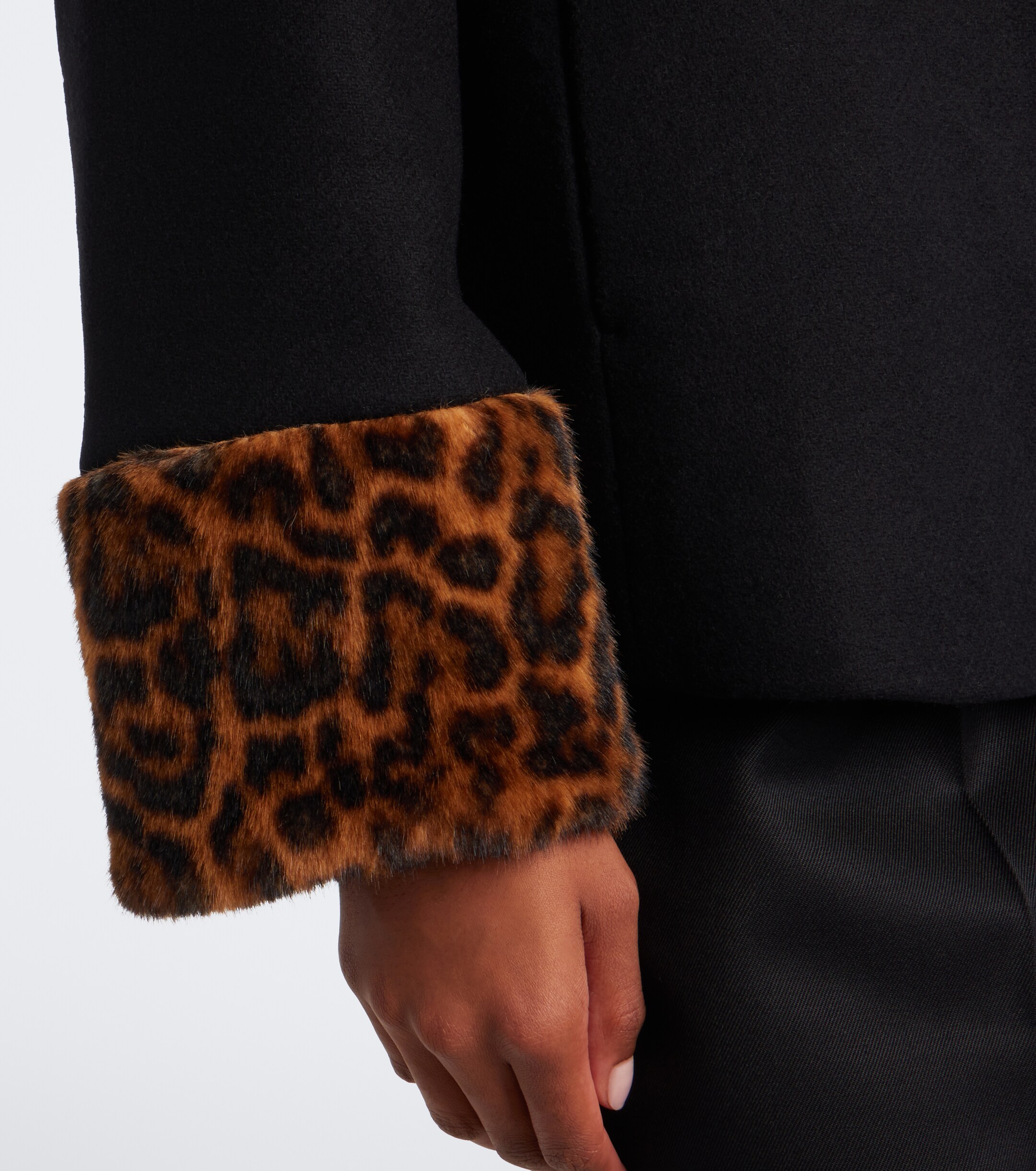 RIXO Rixo Aldith leopard-print wool-blend jacket
