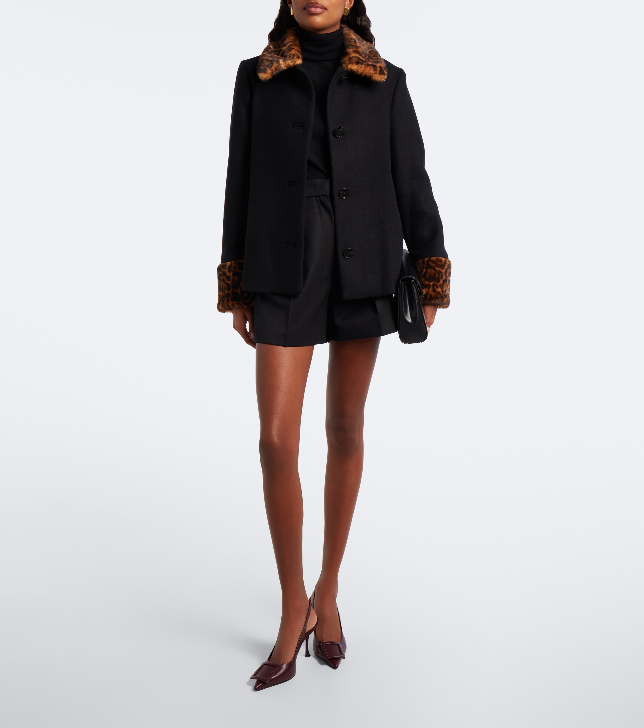 RIXO Rixo Aldith leopard-print wool-blend jacket