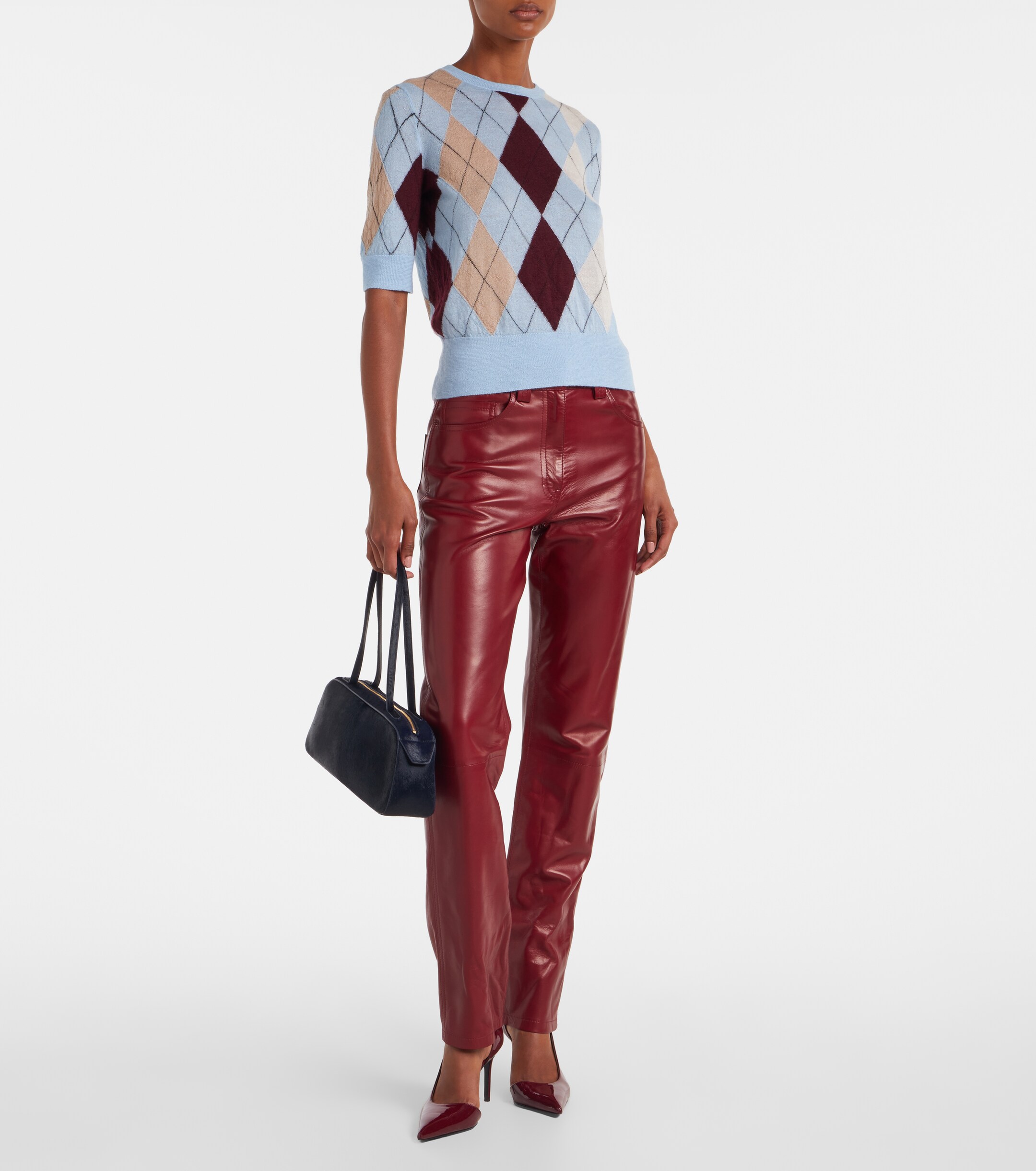 KHAITE Simona calf hair shoulder bag