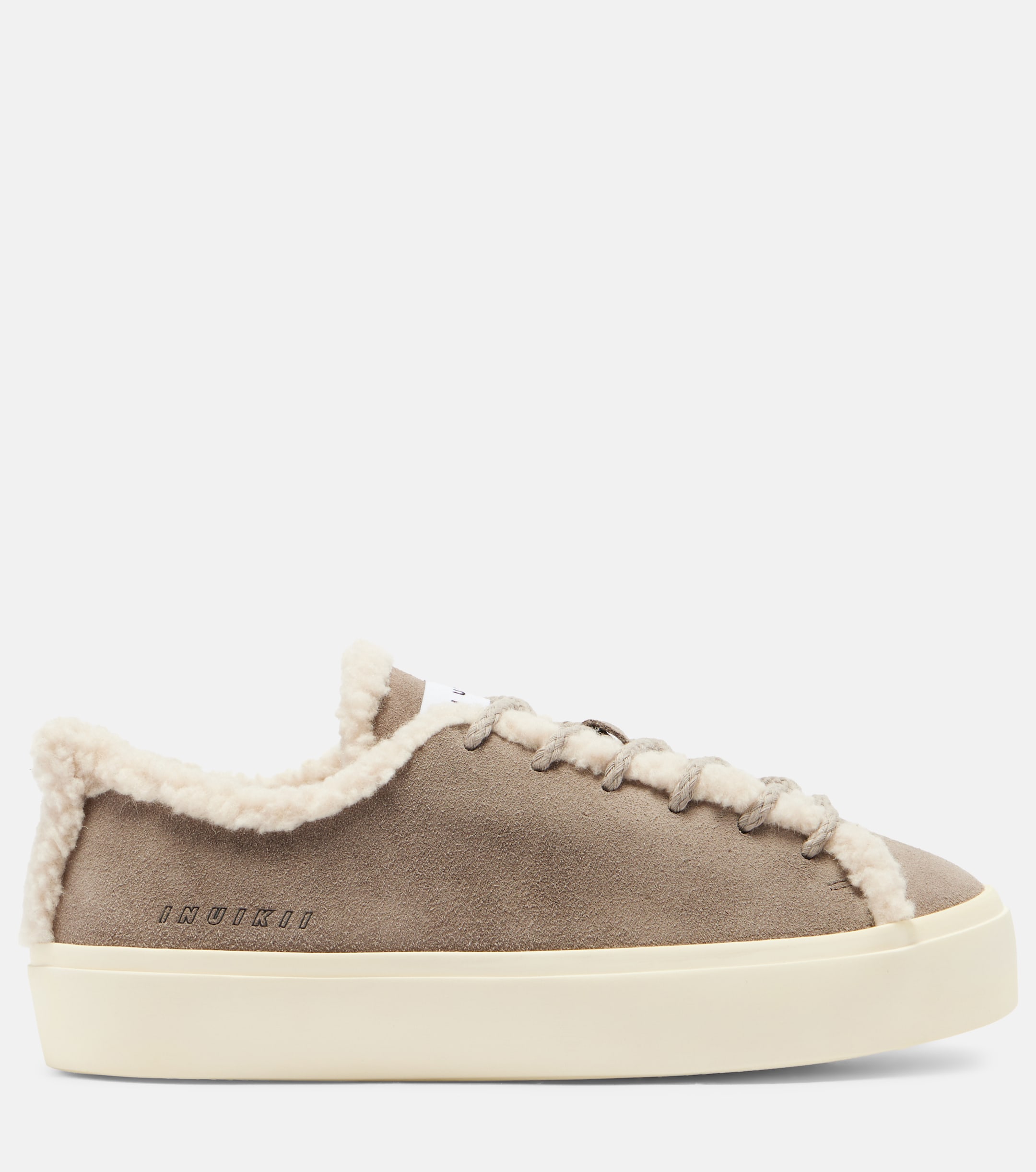 Inuikii Shearling-trimmed suede low-top sneakers thumbnail