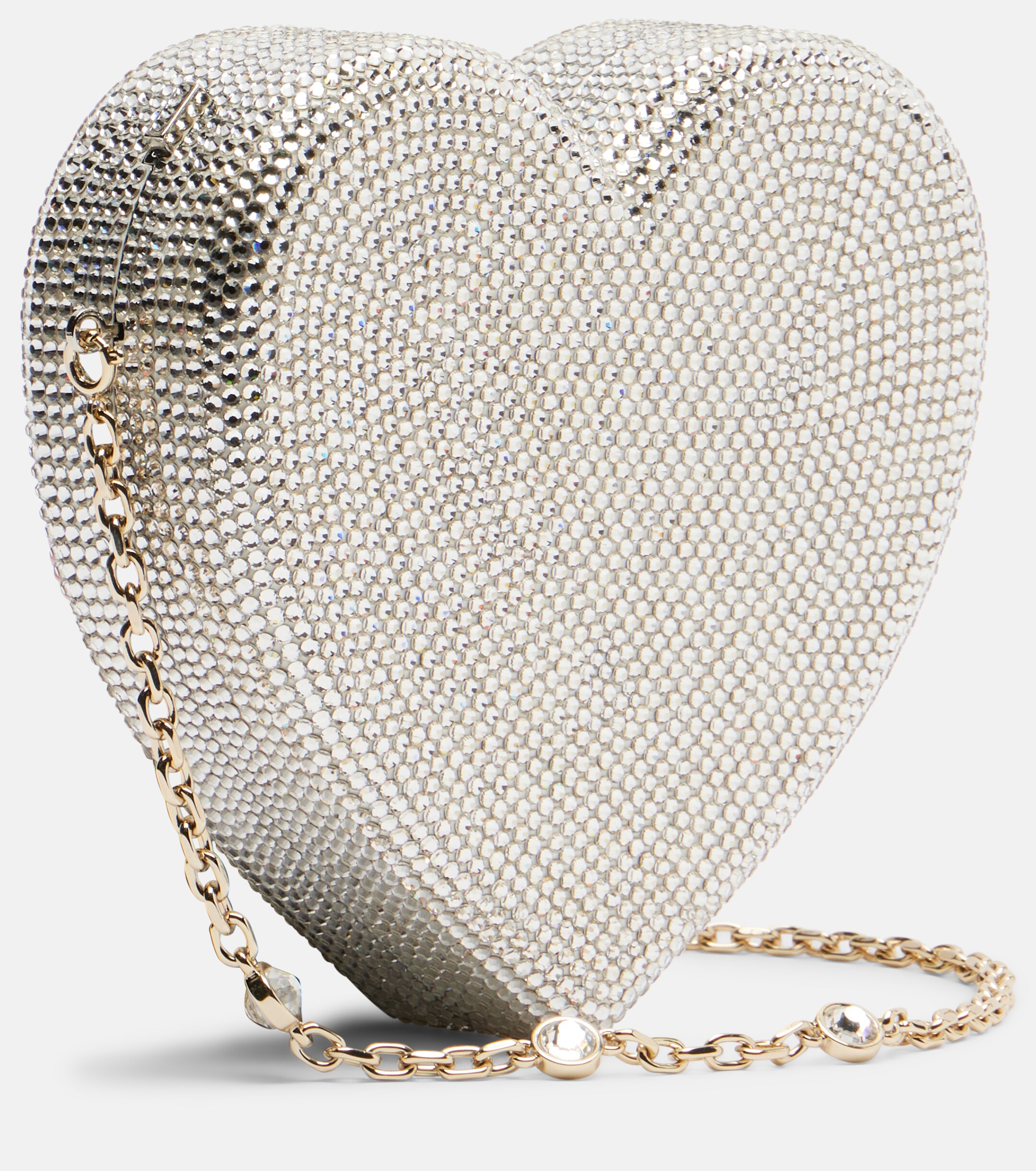 Judith Leiber Couture Heart Small crystal-embellished clutch thumbnail