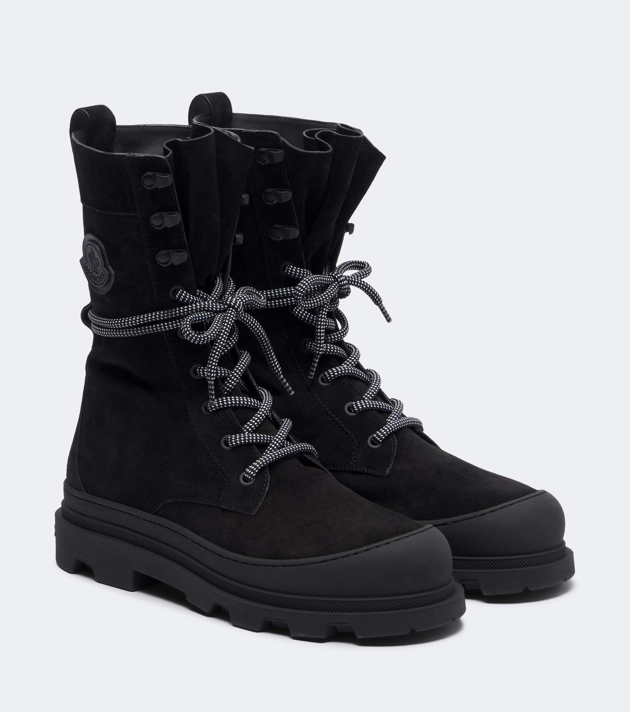 Moncler Moncler Vera suede lace-up boots