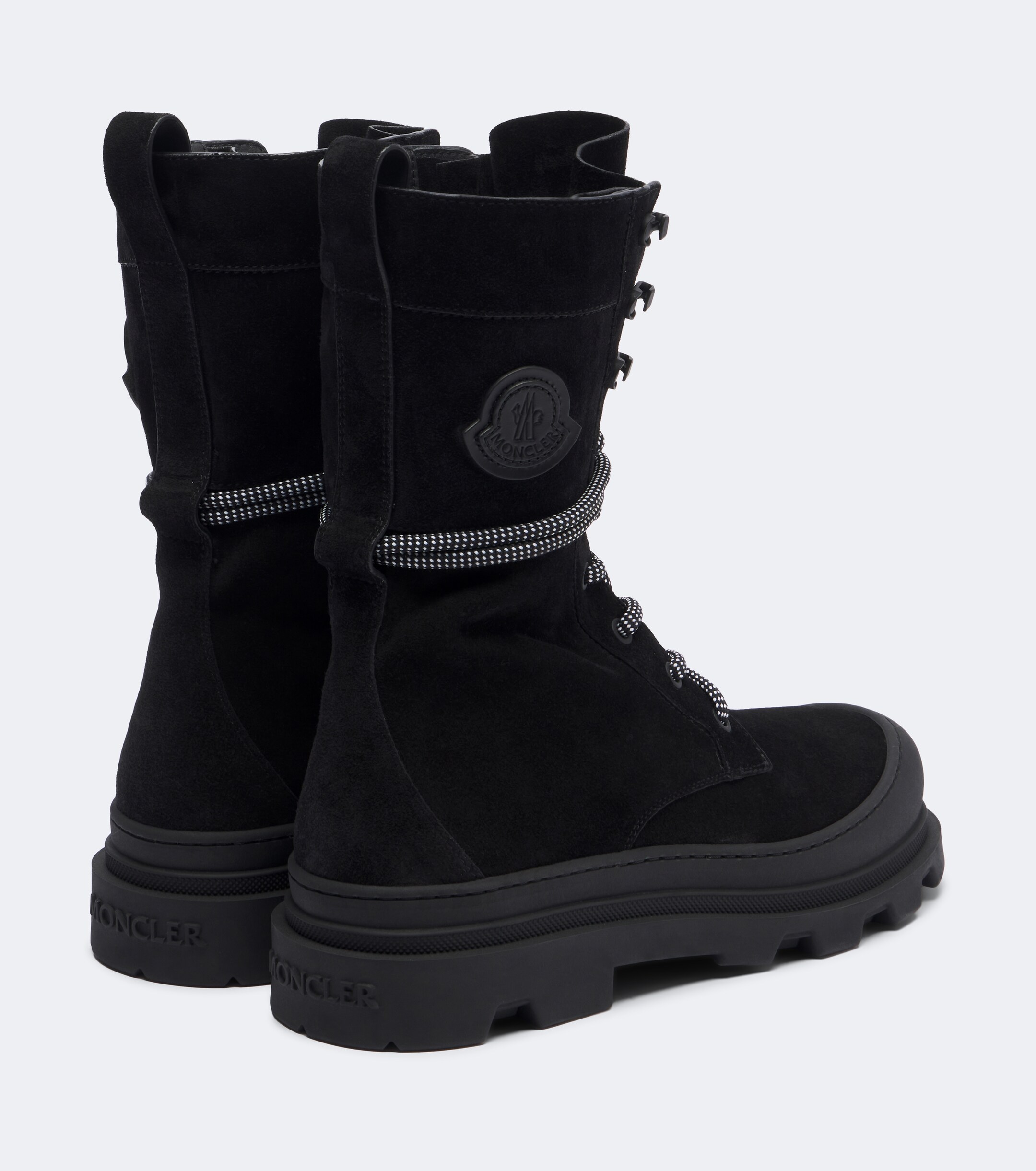 Moncler Moncler Vera suede lace-up boots