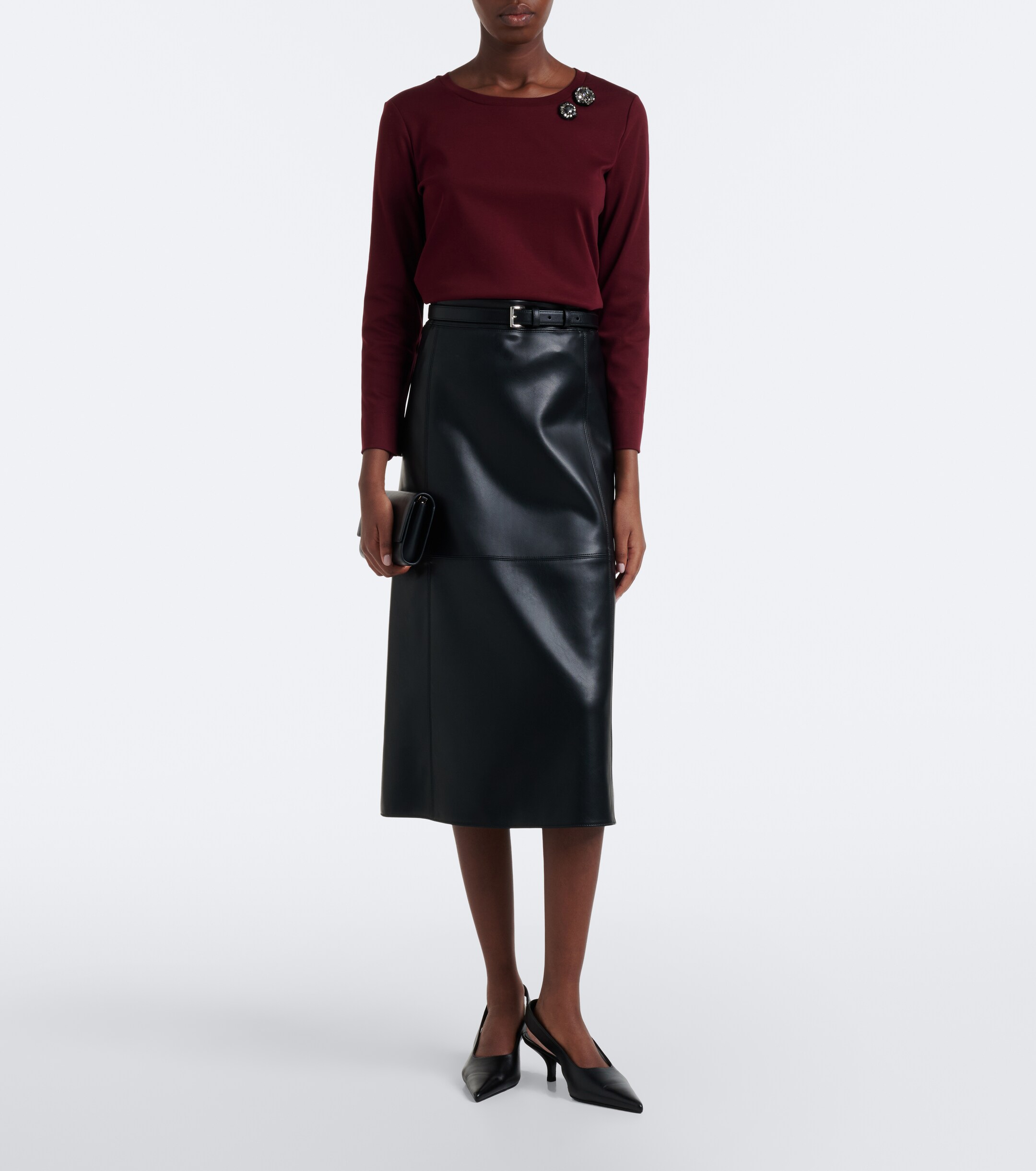 S Max Mara 'S Max Mara Embellished cotton-jersey T-shirt