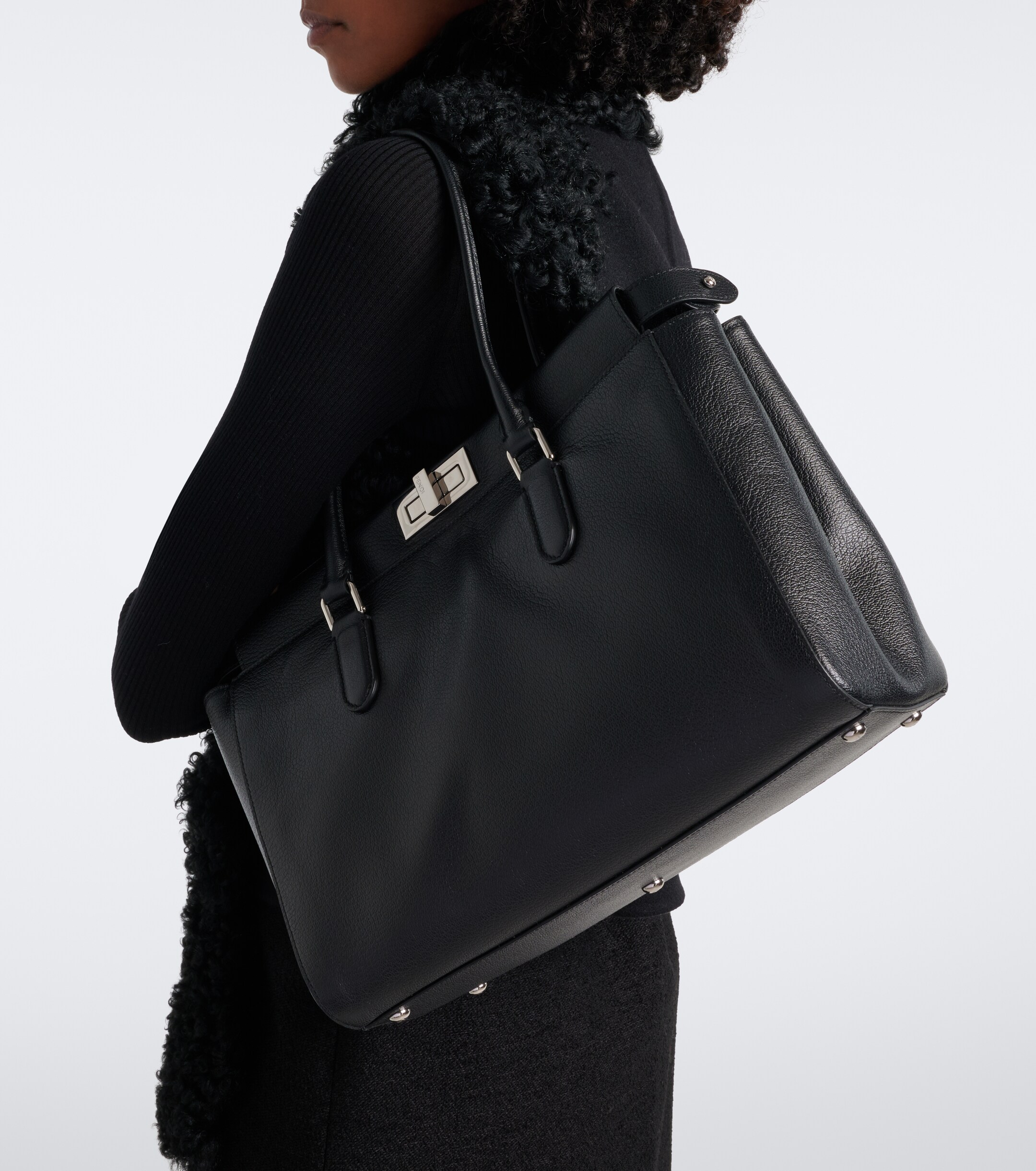 Fendi Peekaboo® Small leather tote bag