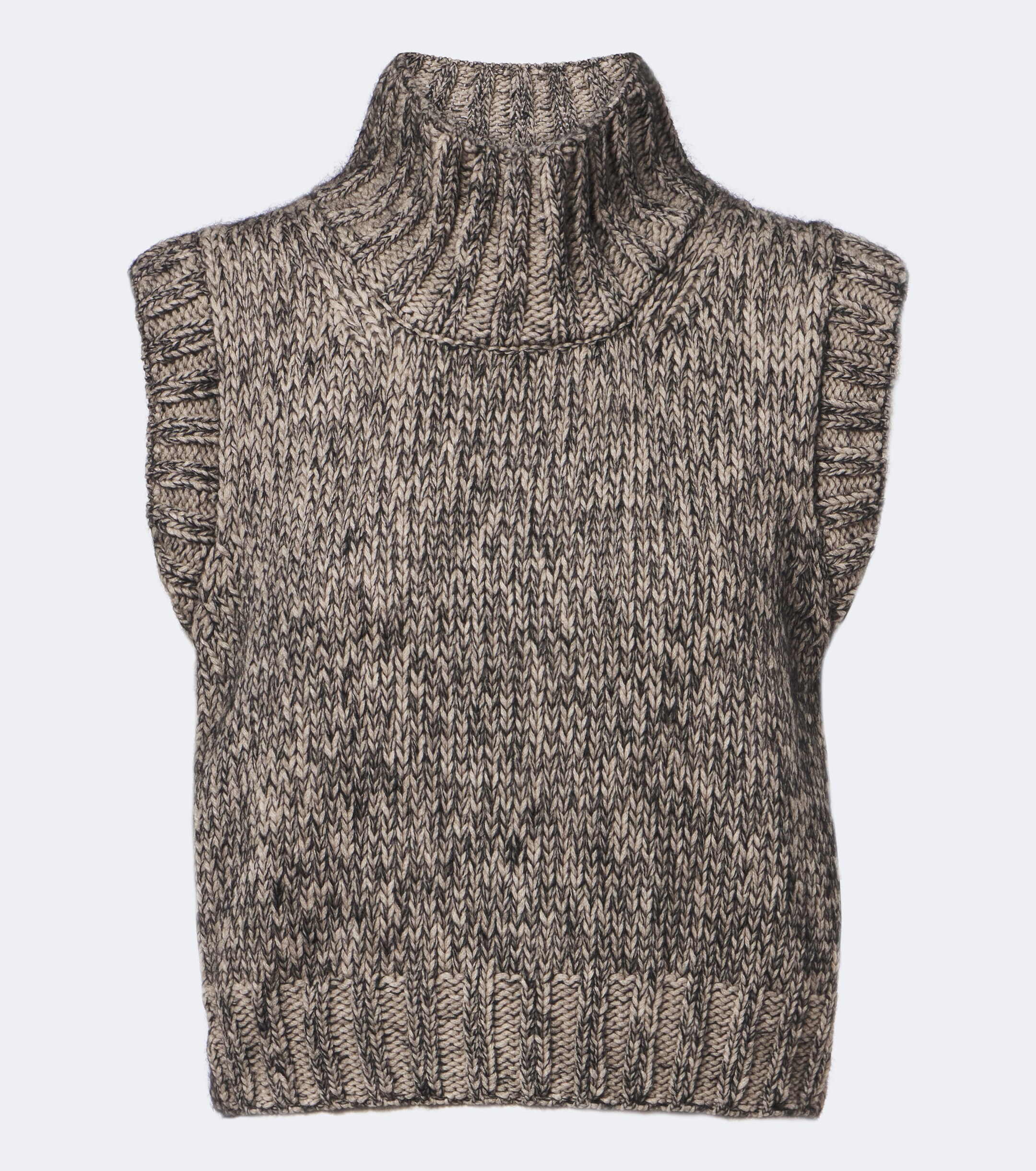 KHAITE Khaite Cashmere, mohair, and silk turtleneck vest