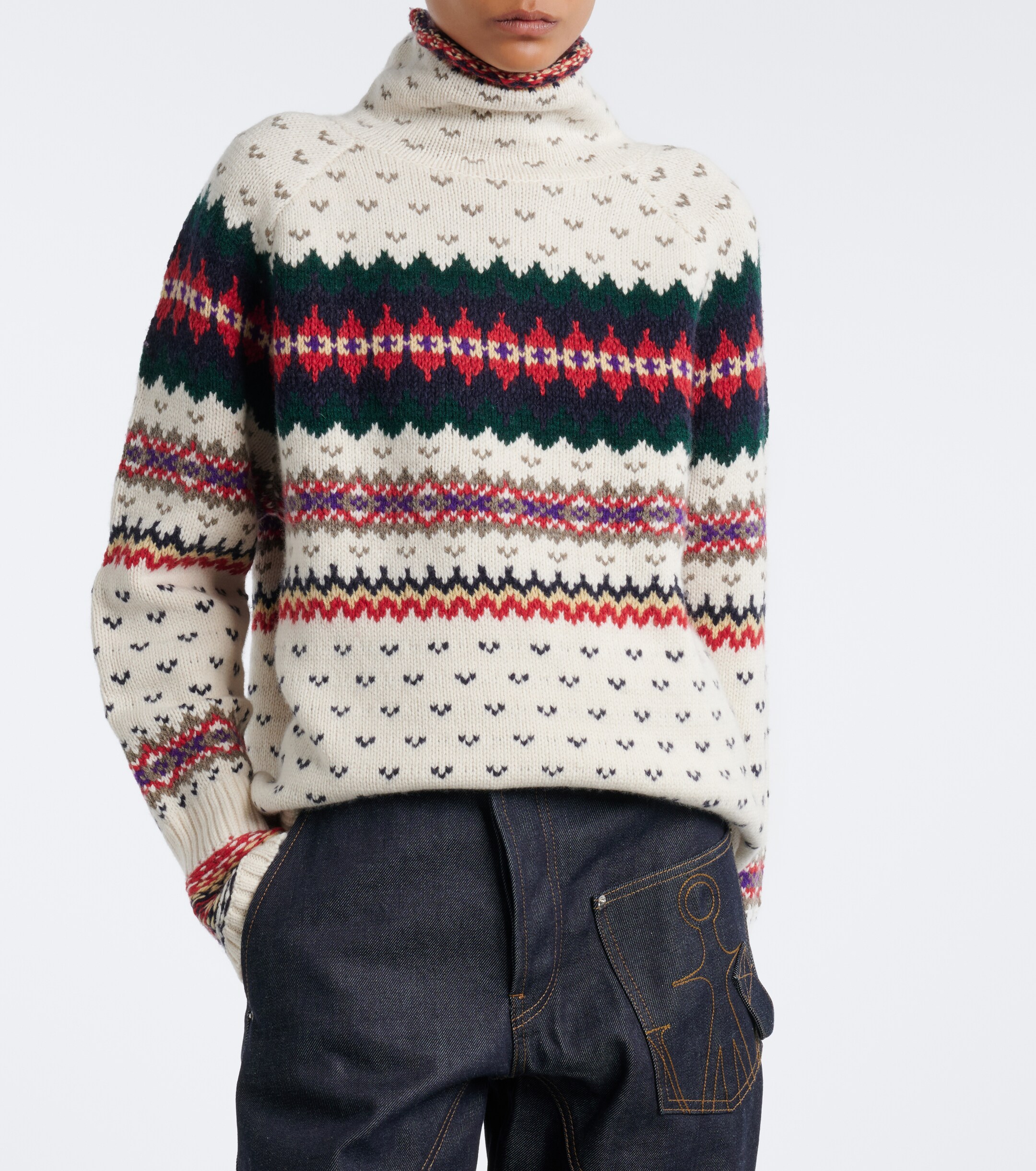 Polo Ralph Lauren Polo Ralph Lauren Fair Isle wool, cotton, and alpaca sweater