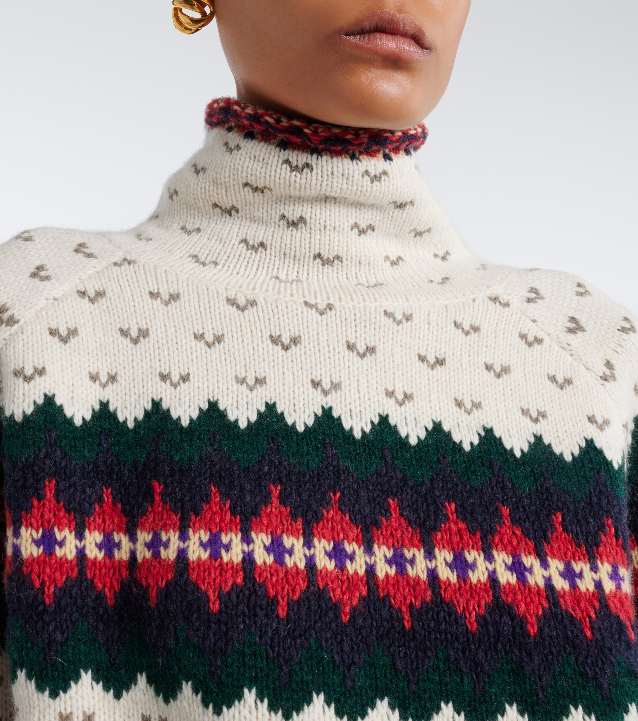 Polo Ralph Lauren Polo Ralph Lauren Fair Isle wool, cotton, and alpaca sweater