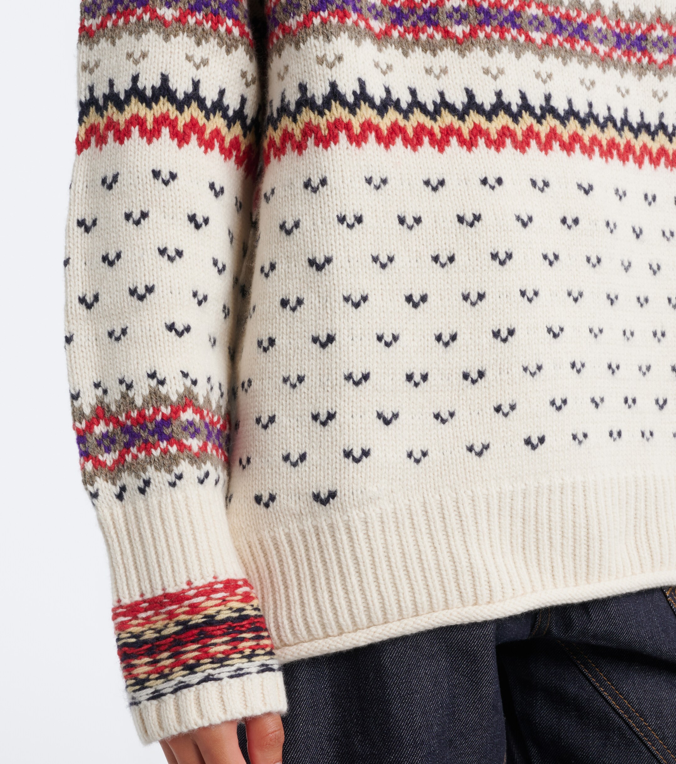 Polo Ralph Lauren Polo Ralph Lauren Fair Isle wool, cotton, and alpaca sweater