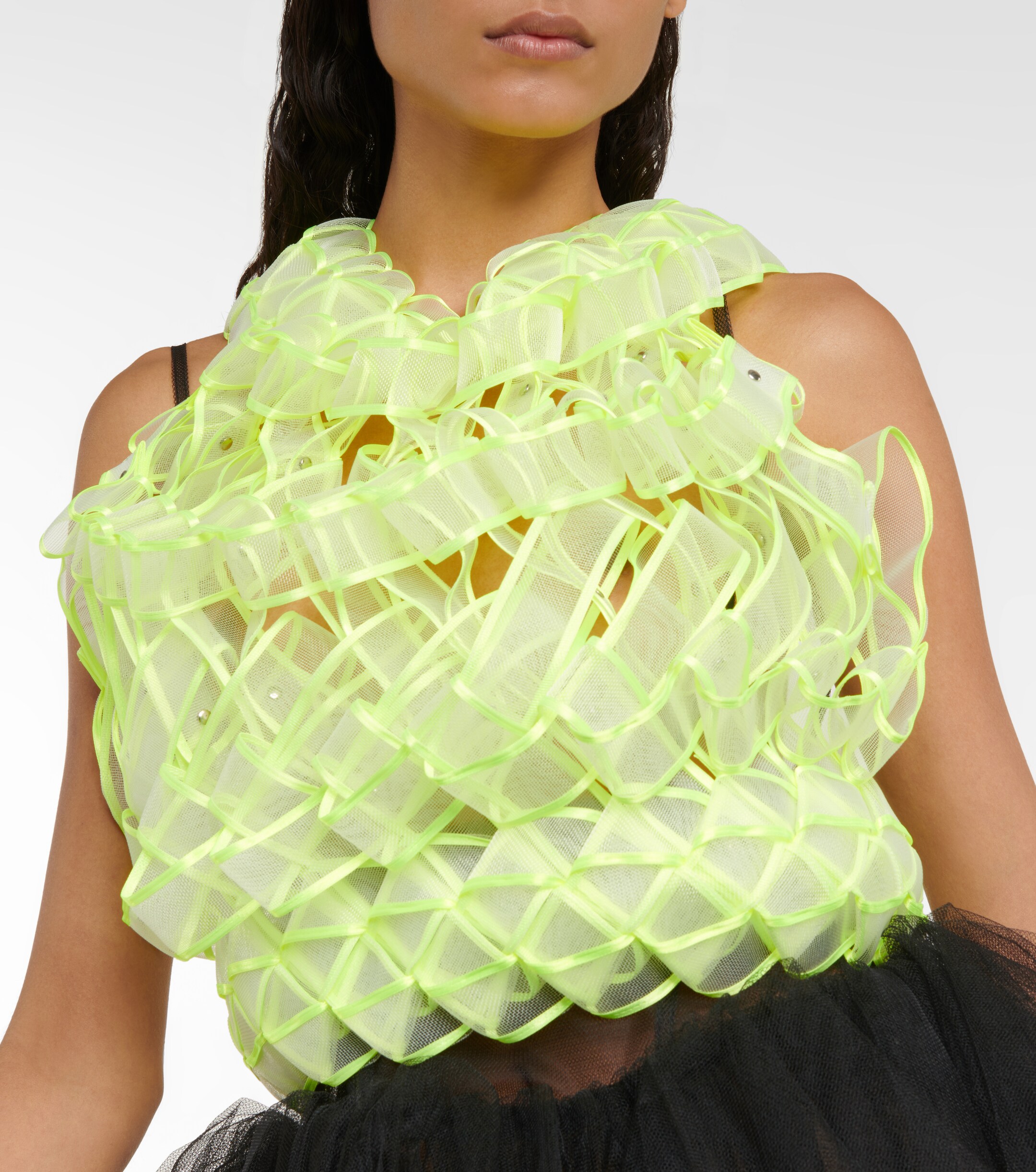 Noir Kei Ninomiya Tulle ruffle top