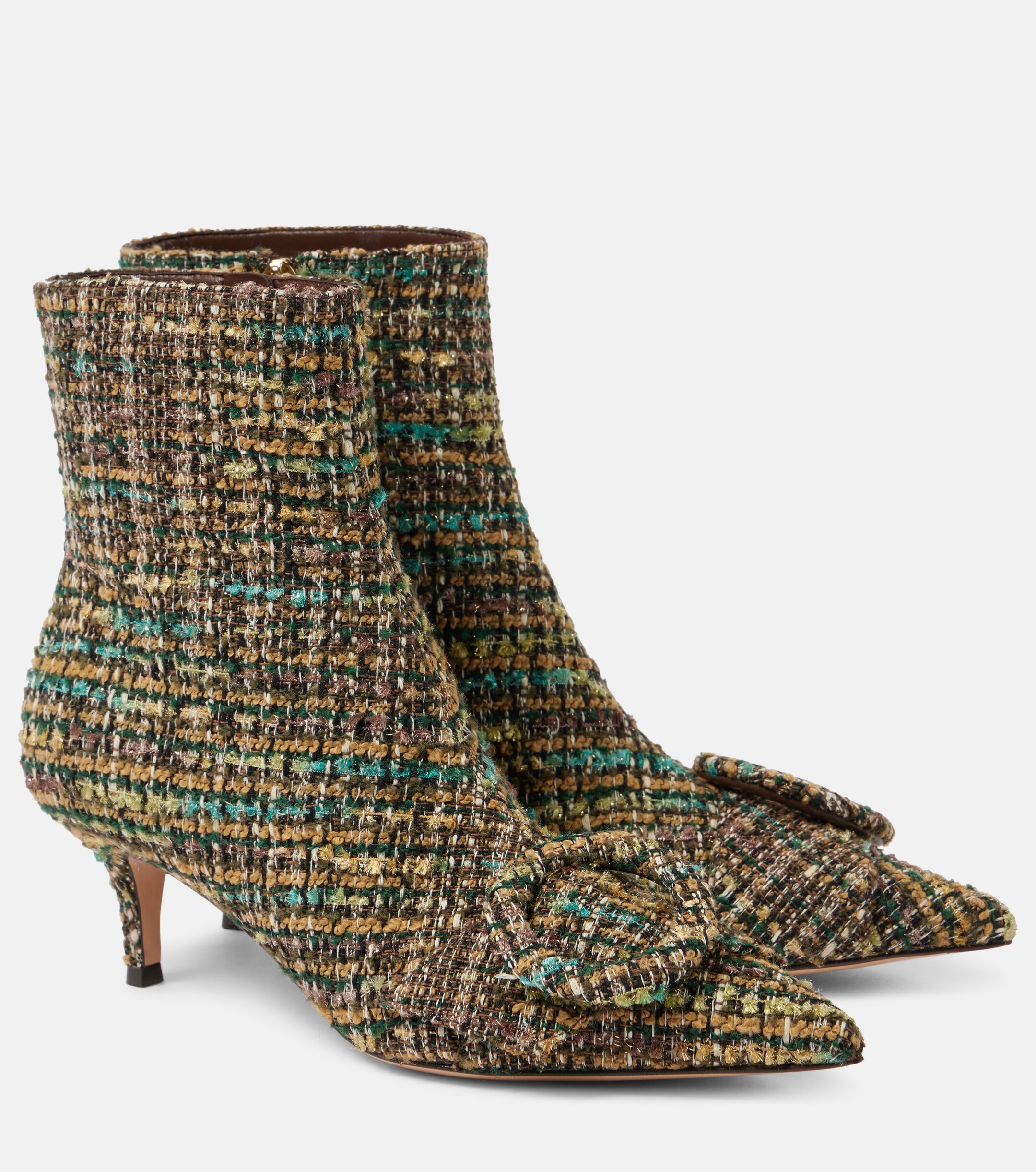 GIANVITO ROSSI 55 bouclé ankle boots