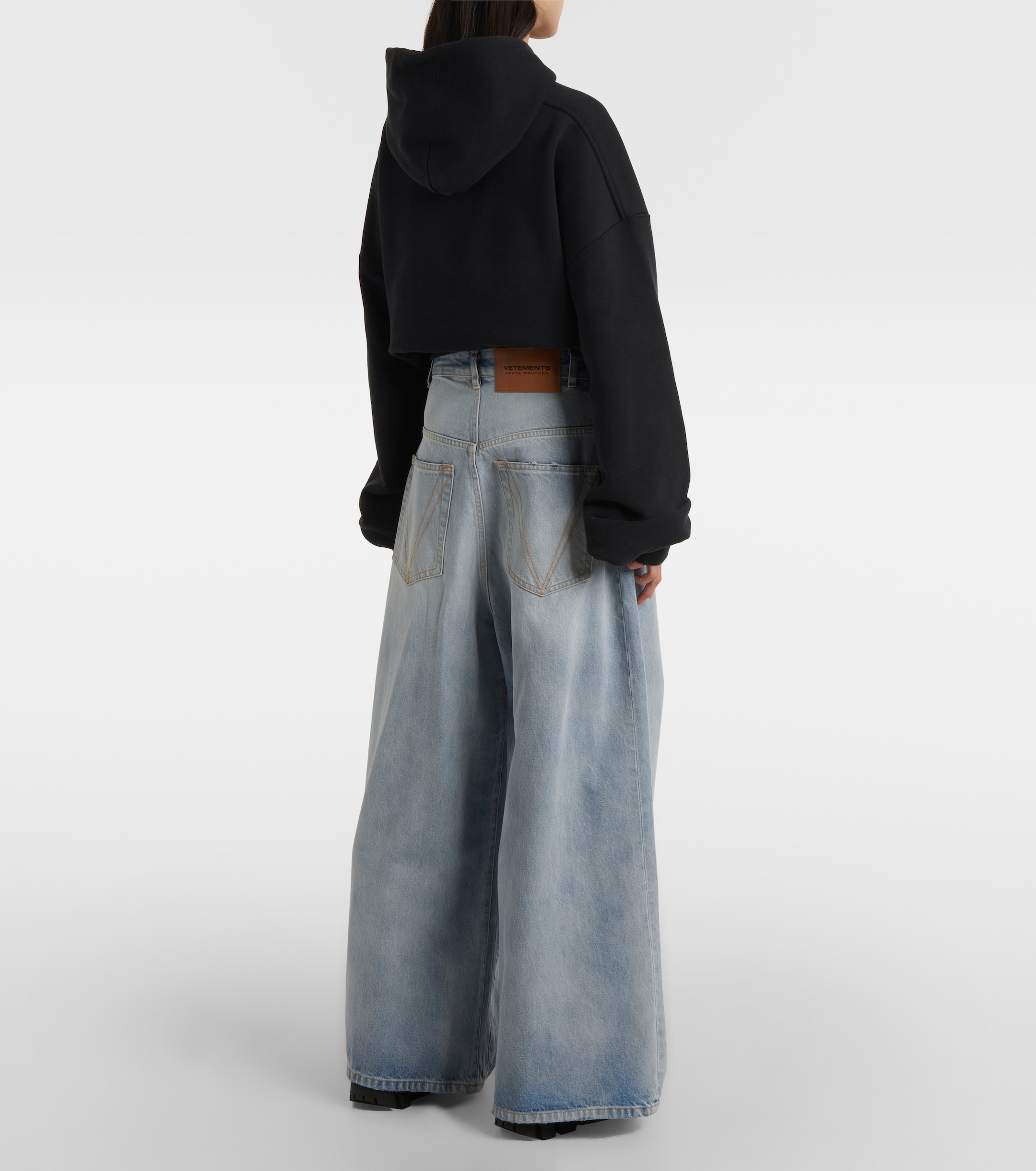 Vetements Oversized wide-leg jeans