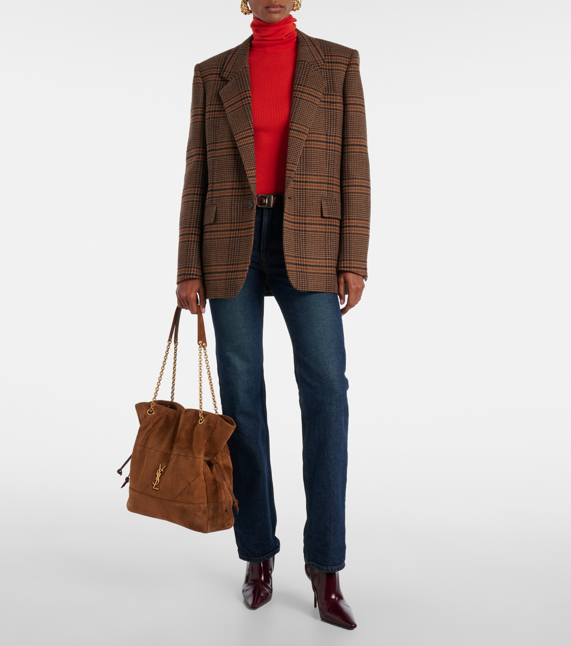 Saint Laurent Jamie Shopping suede tote bag