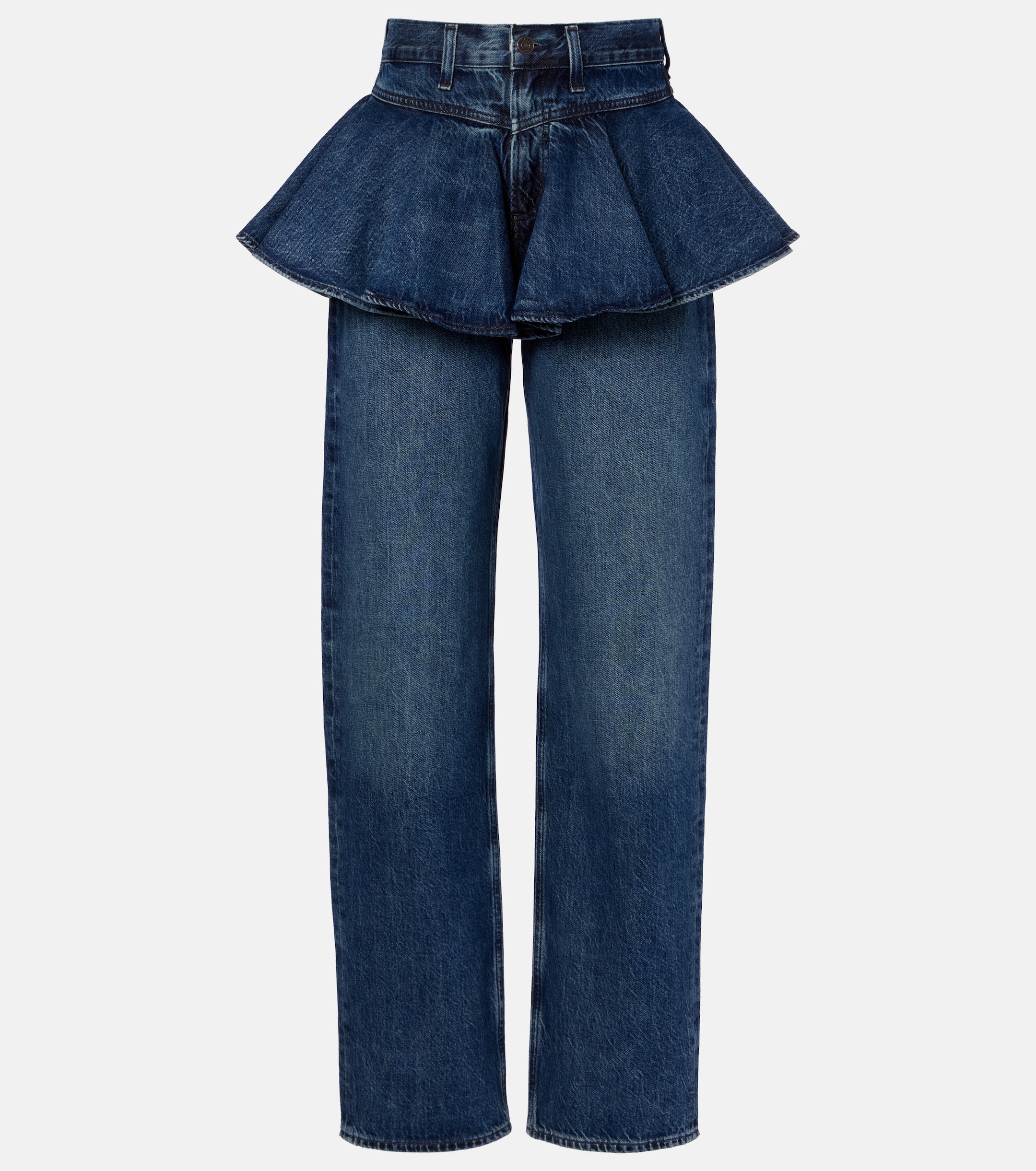 Agolde Peplum straight jeans