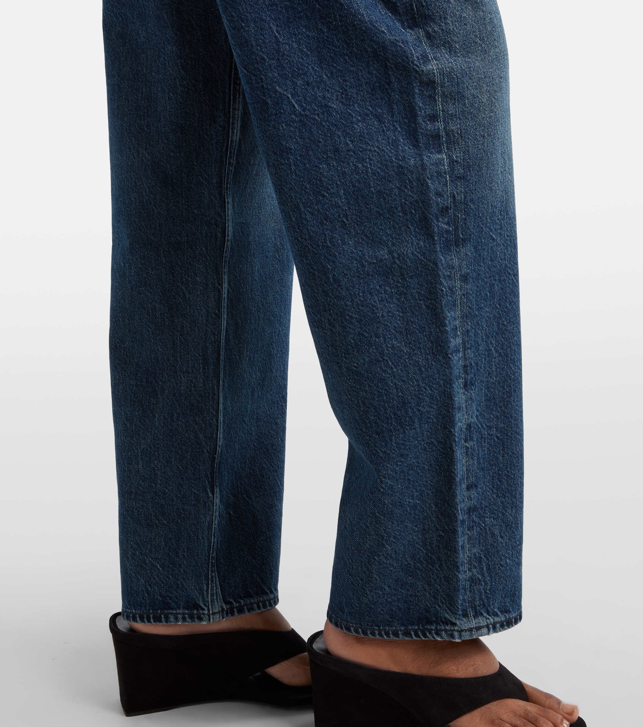 Agolde Peplum straight jeans