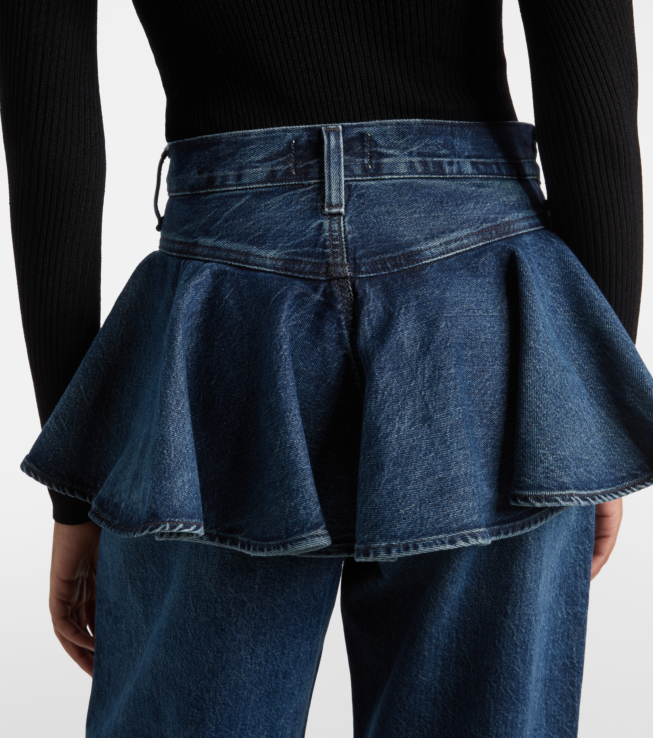 Agolde Peplum straight jeans