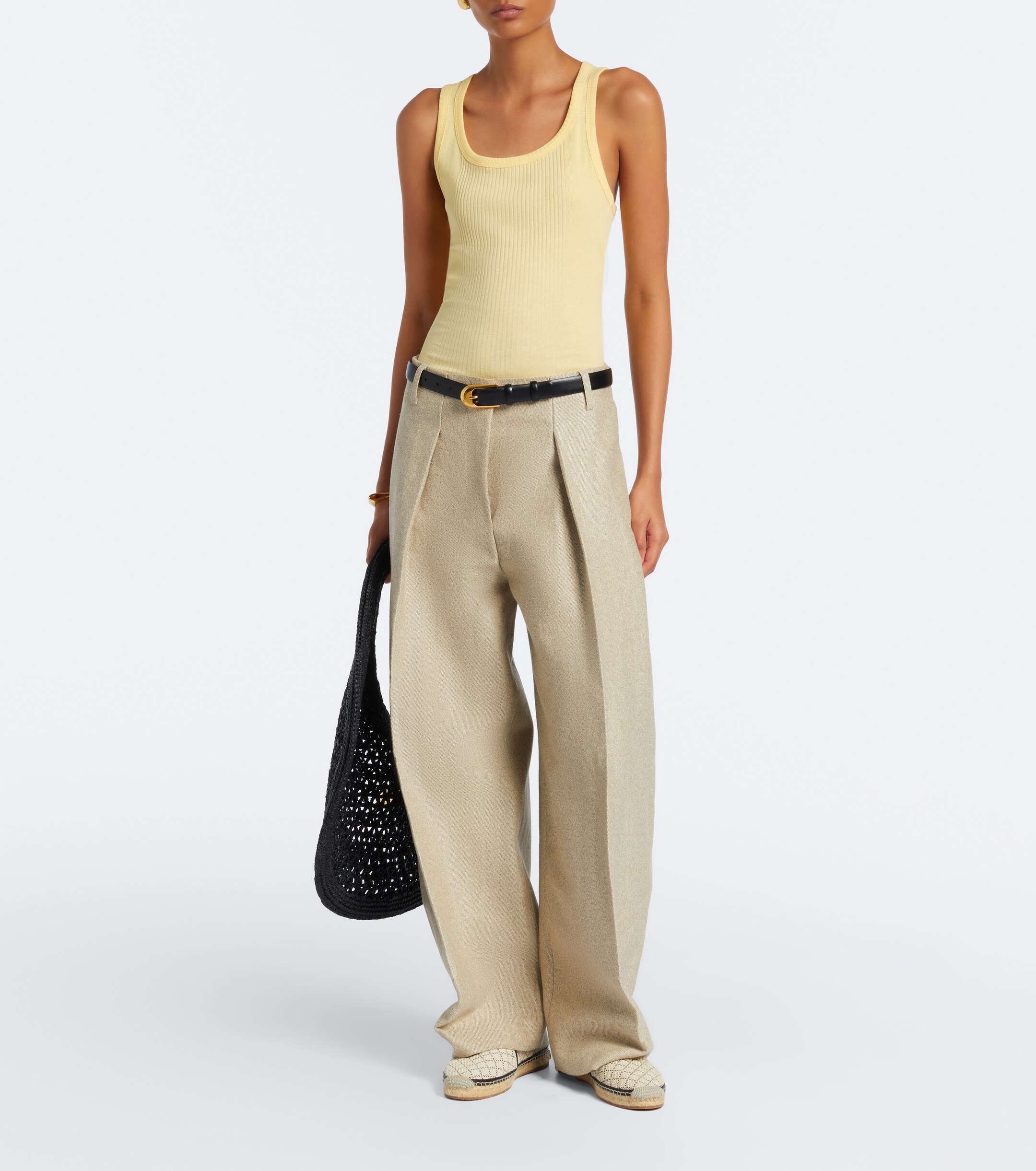 MANOLO BLAHNIK Manolo Blahnik Espadra raffia-effect espadrilles
