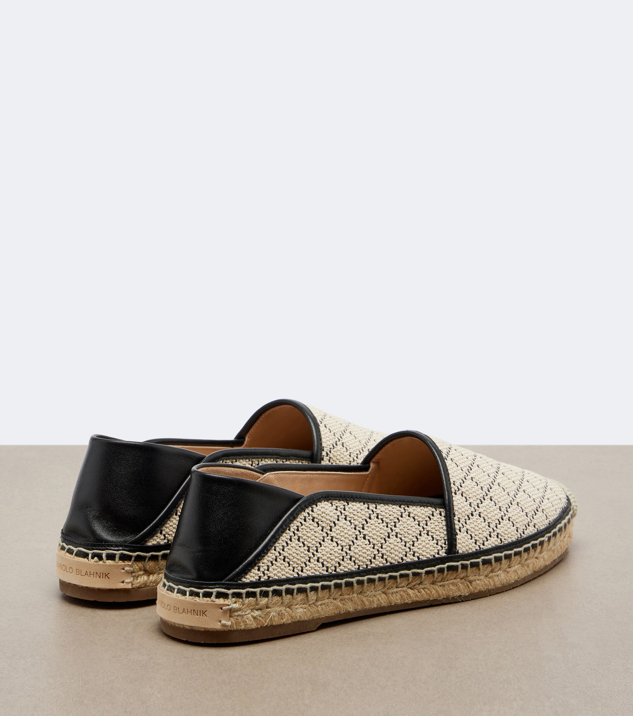 MANOLO BLAHNIK Manolo Blahnik Espadra raffia-effect espadrilles
