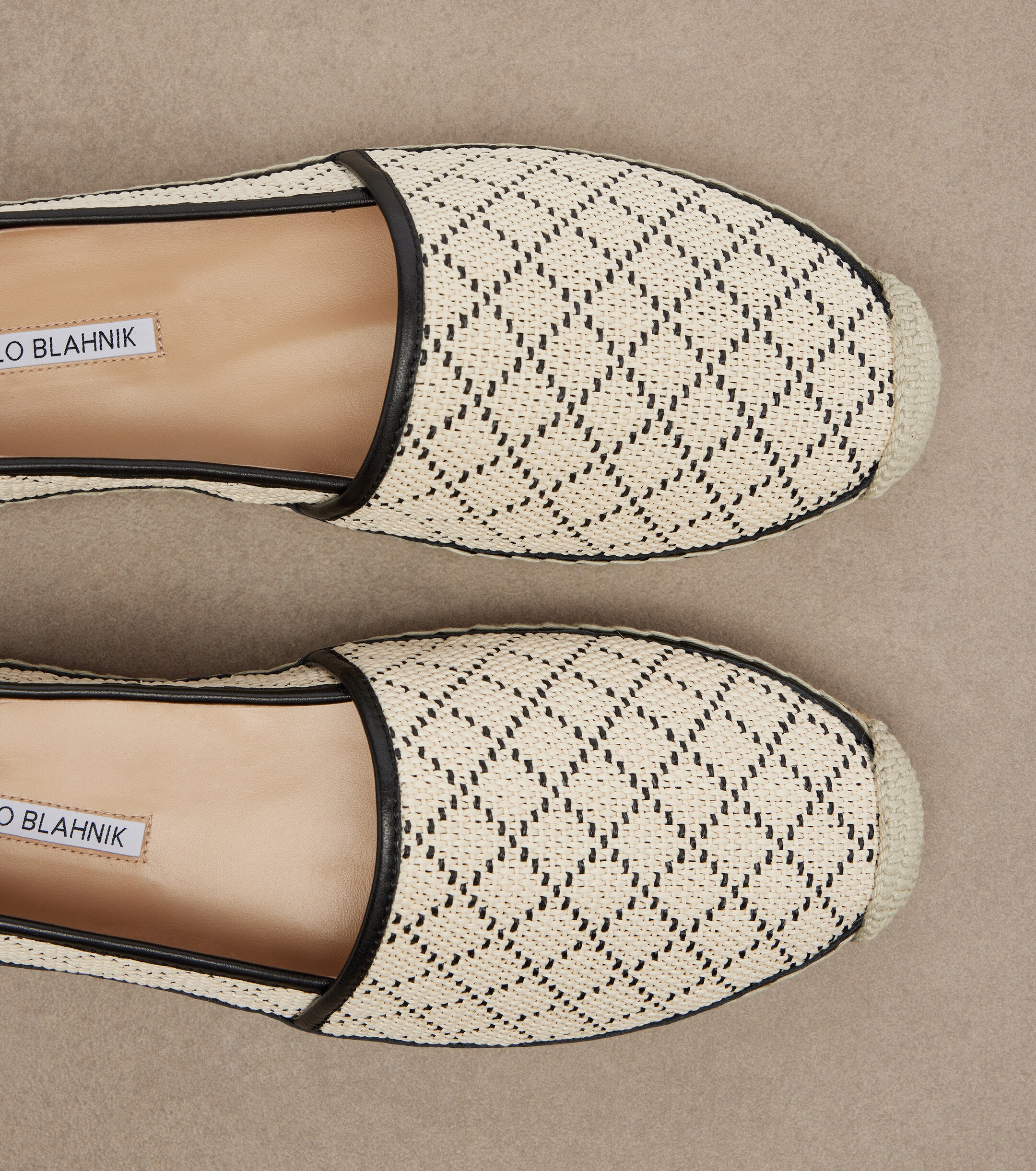 MANOLO BLAHNIK Manolo Blahnik Espadra raffia-effect espadrilles