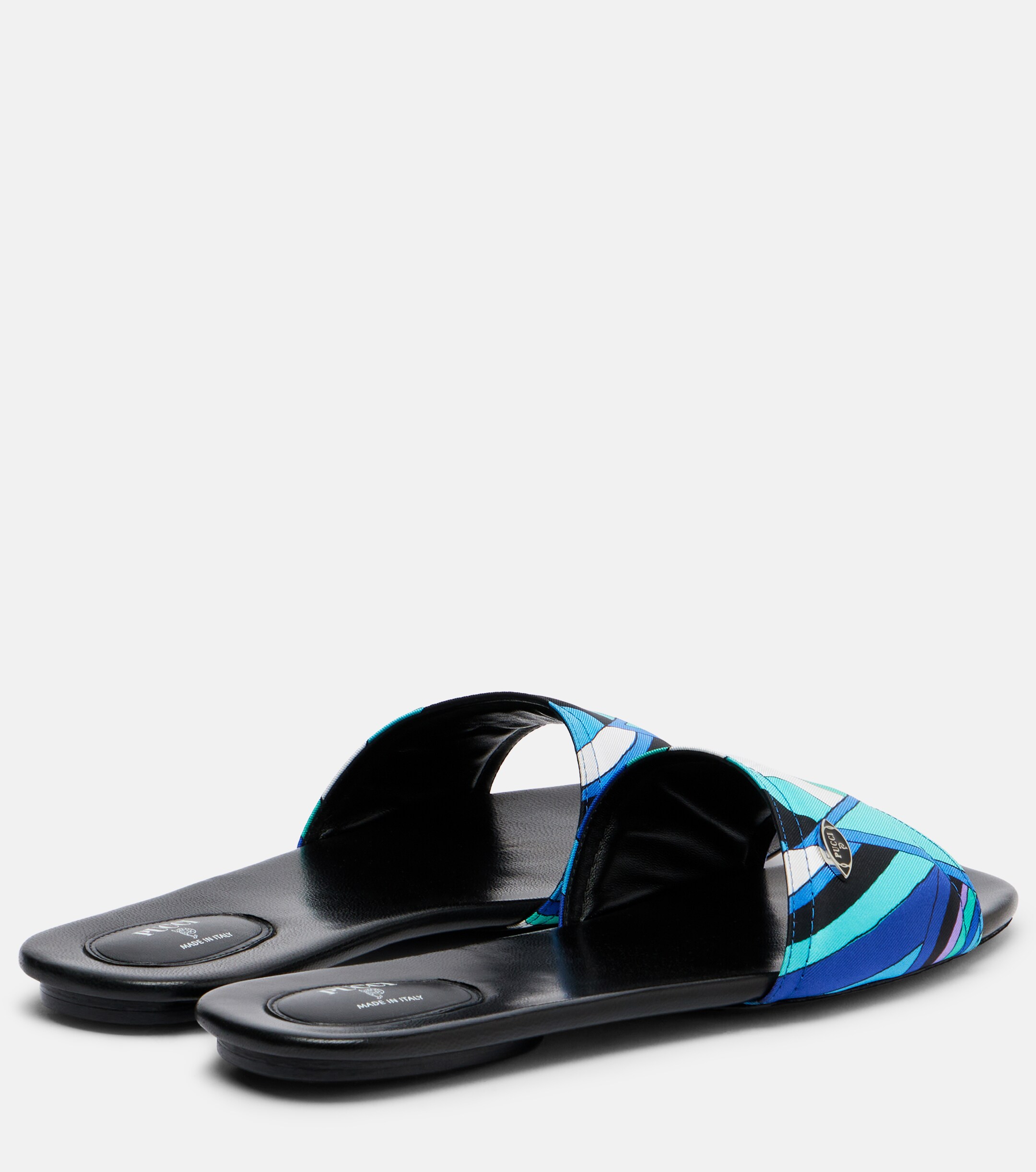 Pucci Pucci Yummy Iride twill slides