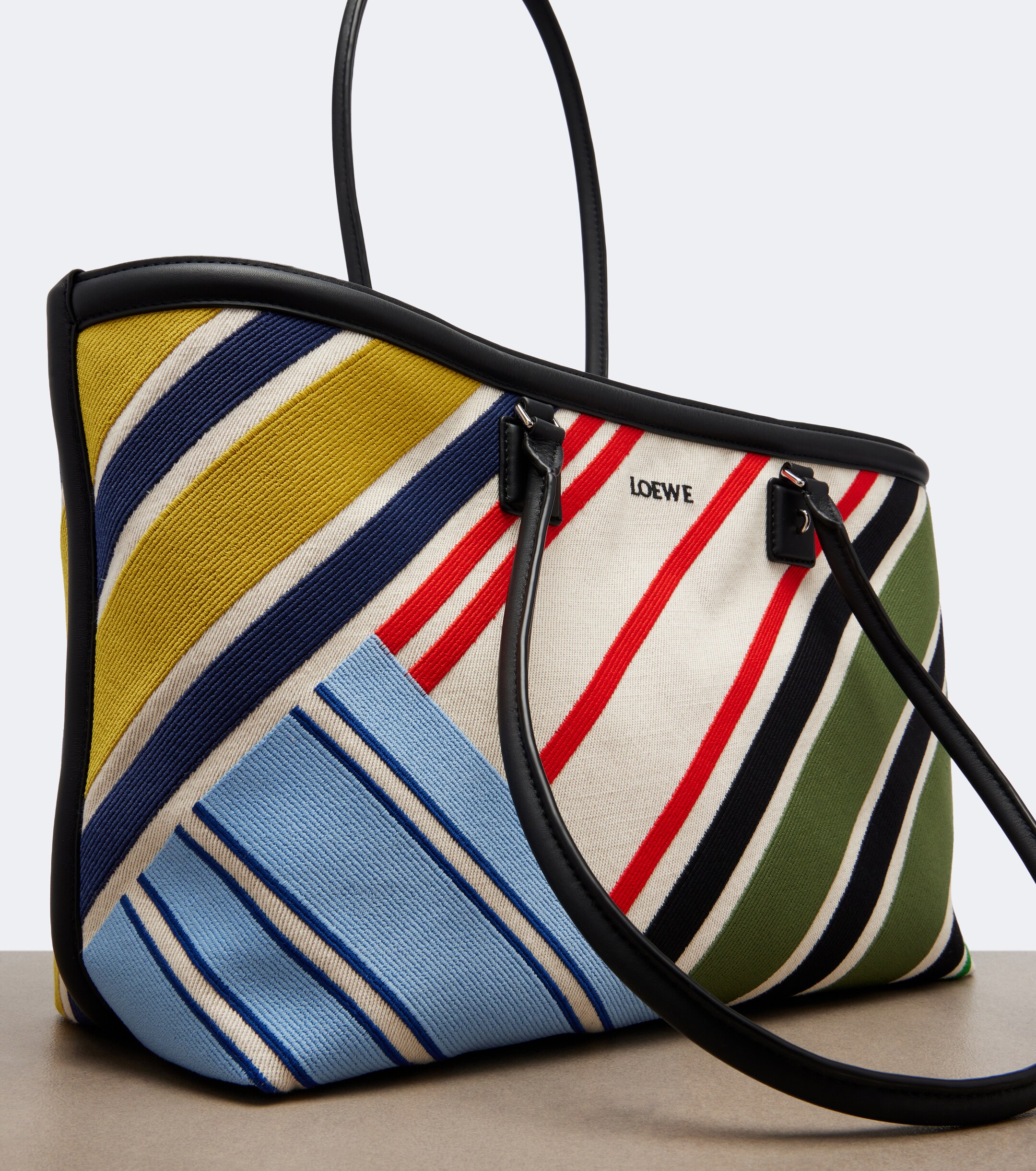 Loewe Verano Large embroidered canvas tote bag