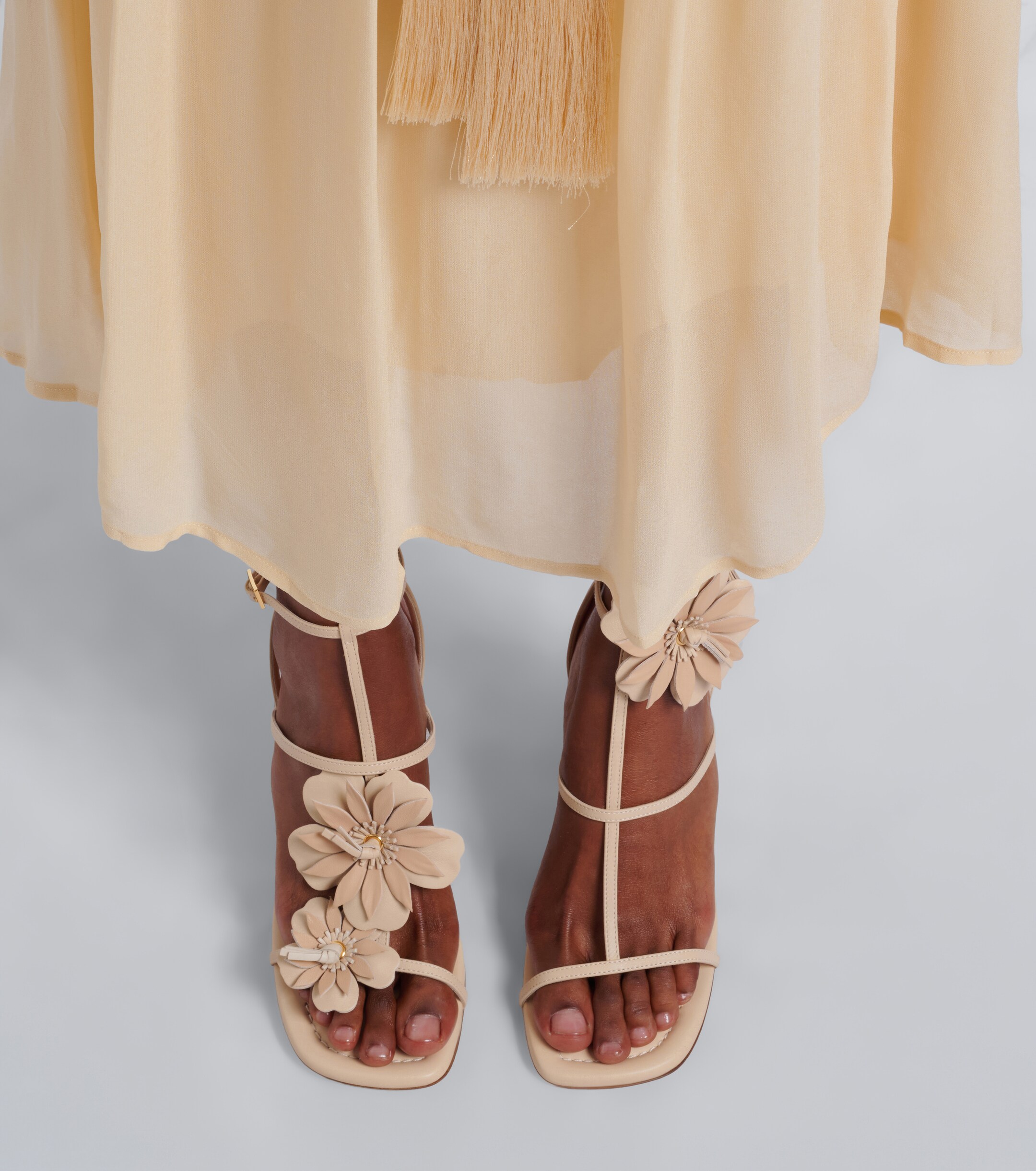 Zimmermann Zimmermann Belara floral-appliqué leather sandals