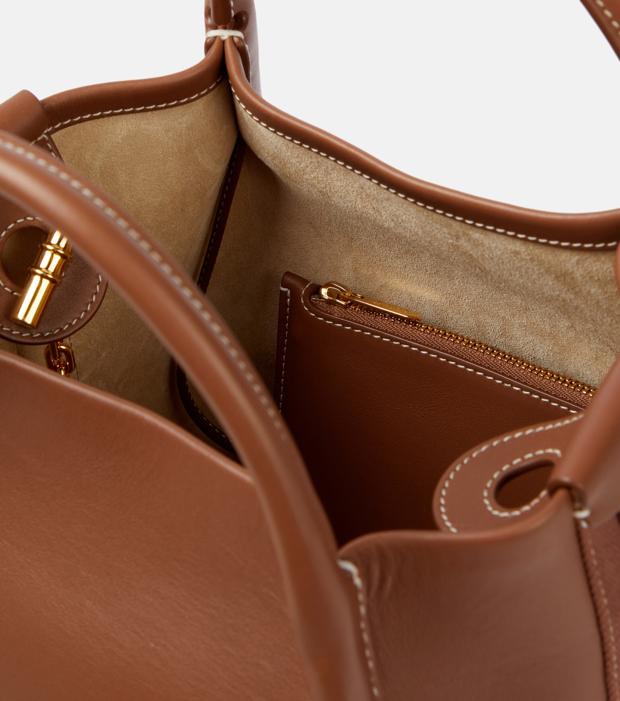 Loro Piana Bale Small leather tote bag