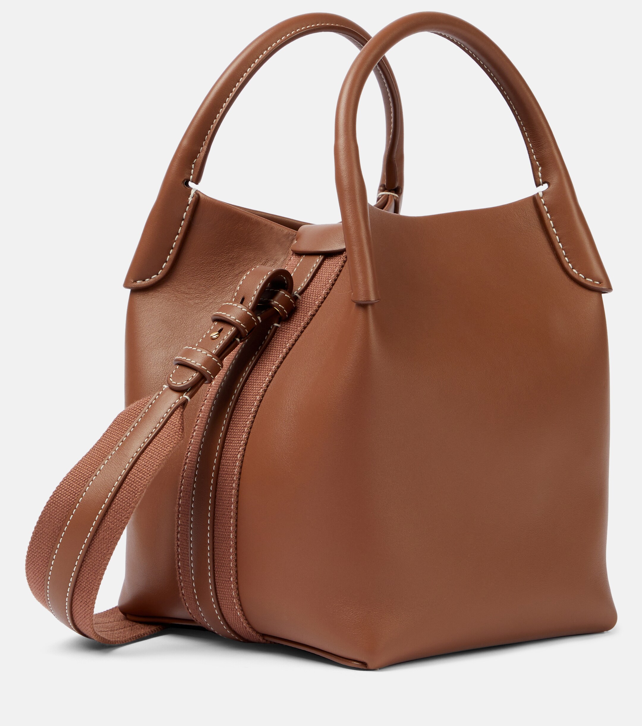 Loro Piana Bale Small leather tote bag