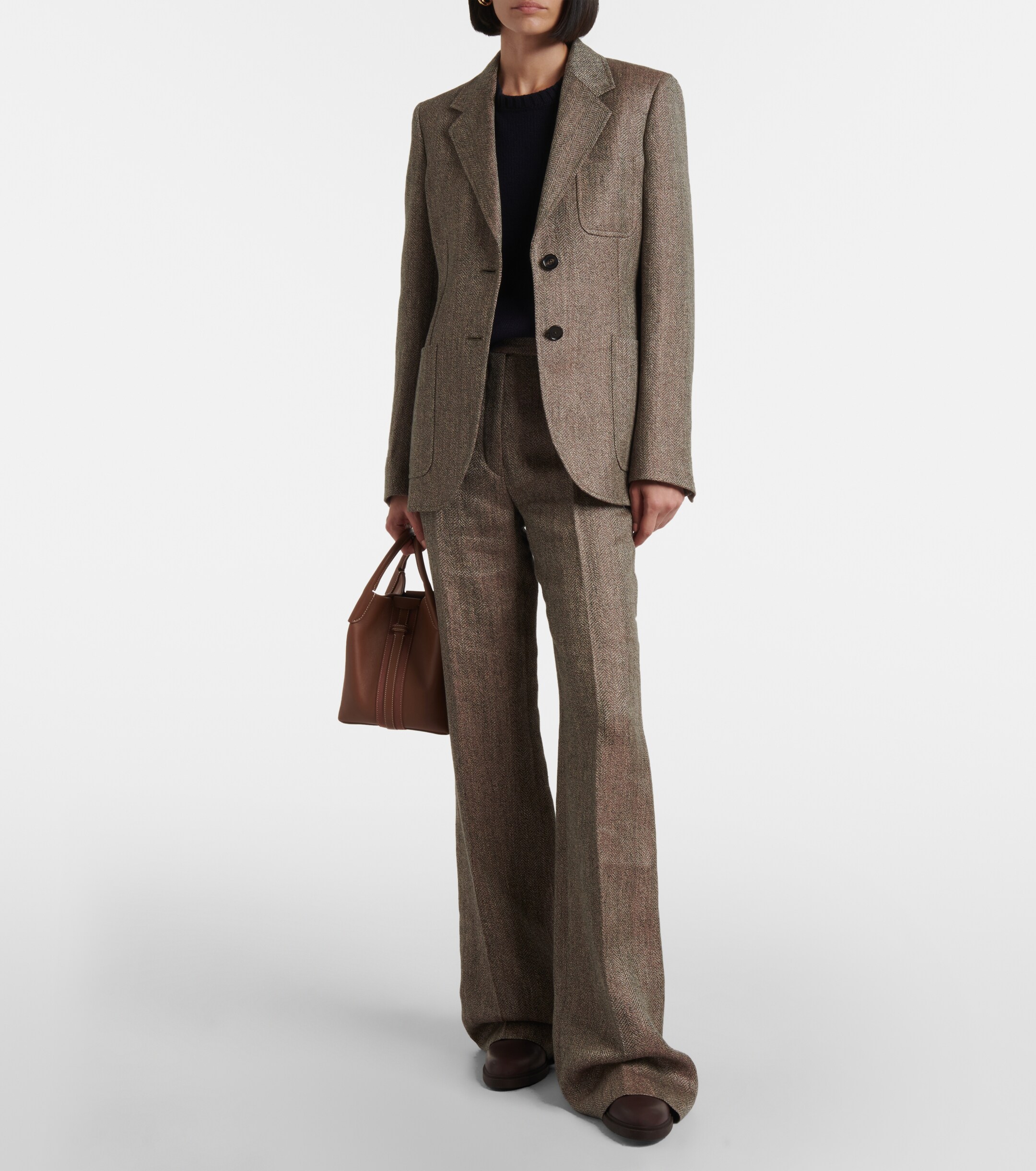 Loro Piana Bale Small leather tote bag