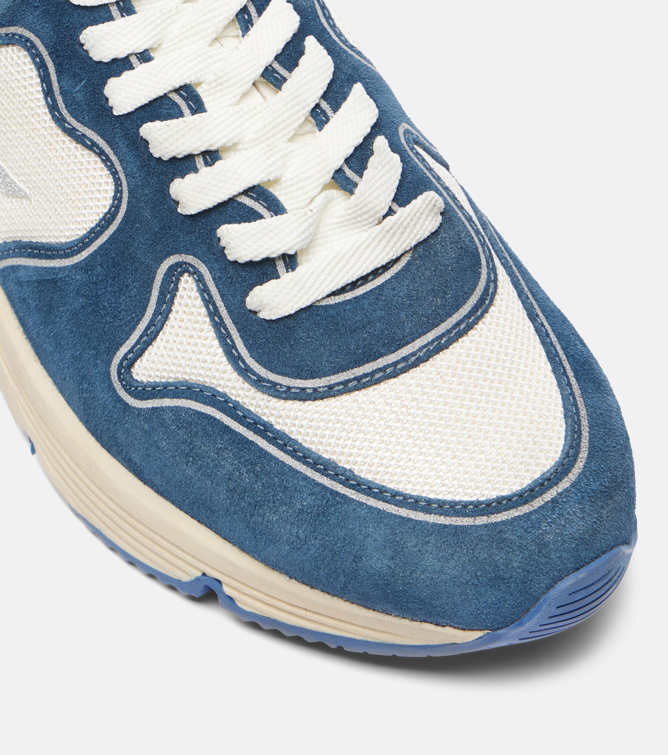 Golden Goose Running Sole suede-trimmed sneakers