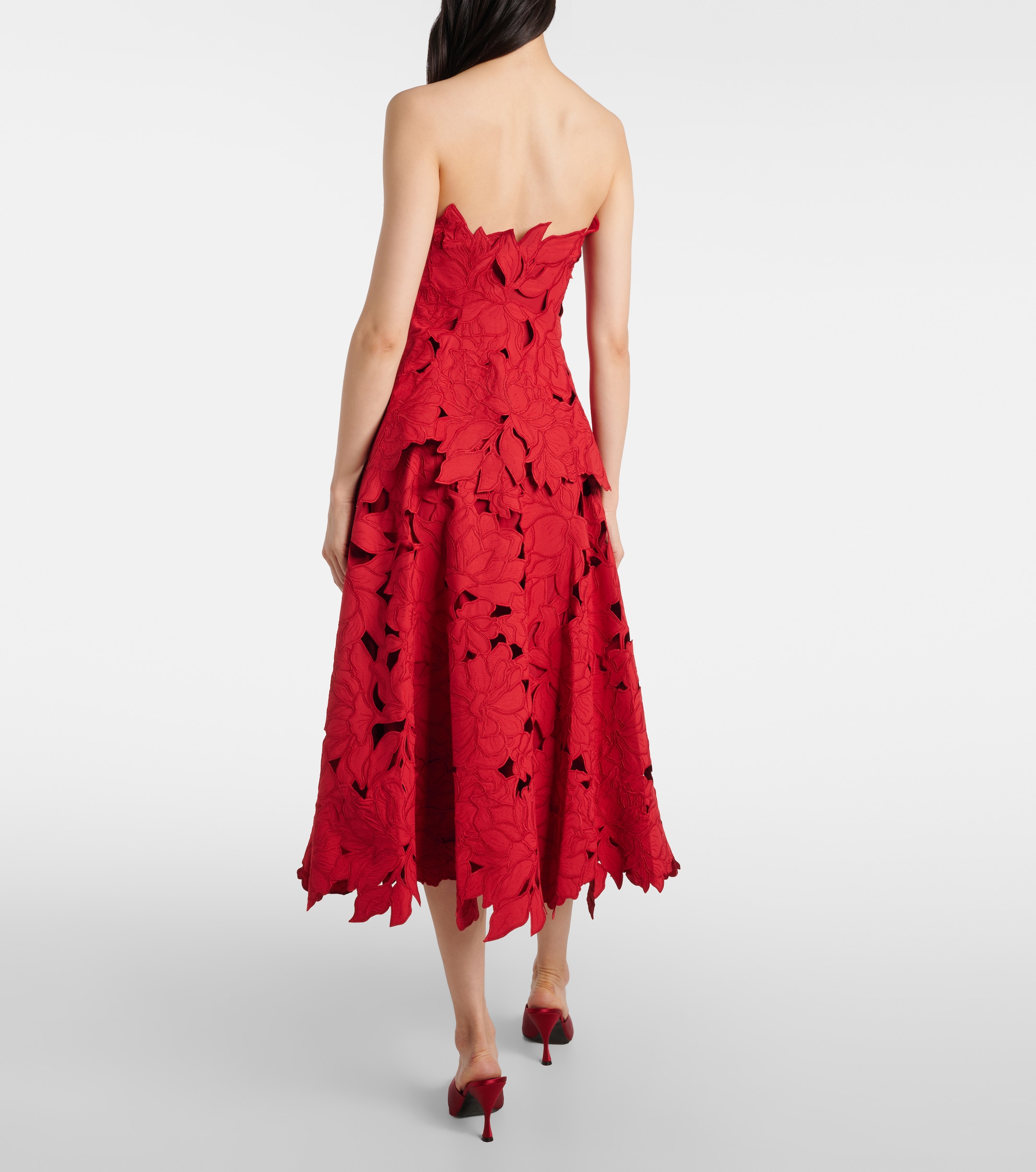 chinese dress ladies Simkhai // Black & Red Silk Lace Shift Dress  VSP Consignment