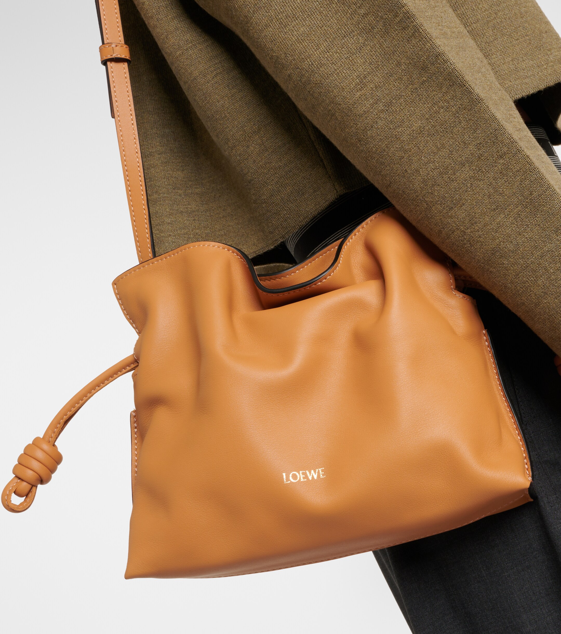 Loewe Flamenco Mini leather clutch