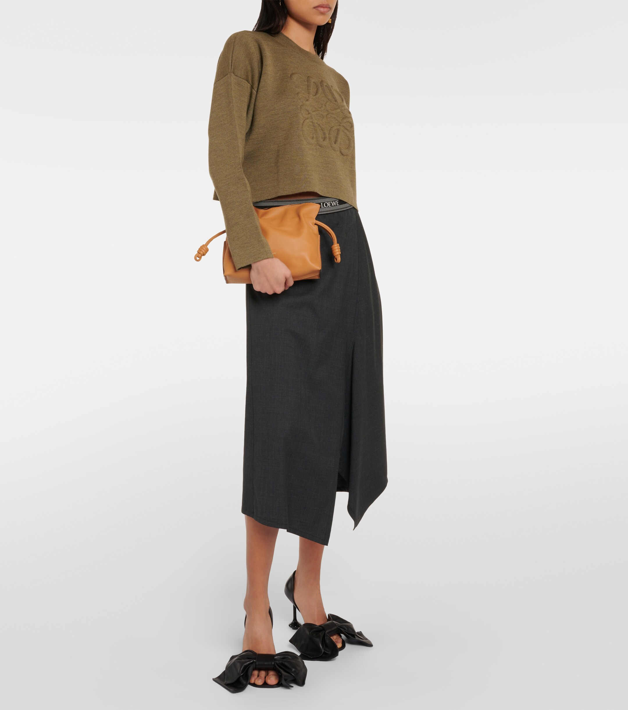 Loewe Flamenco Mini leather clutch