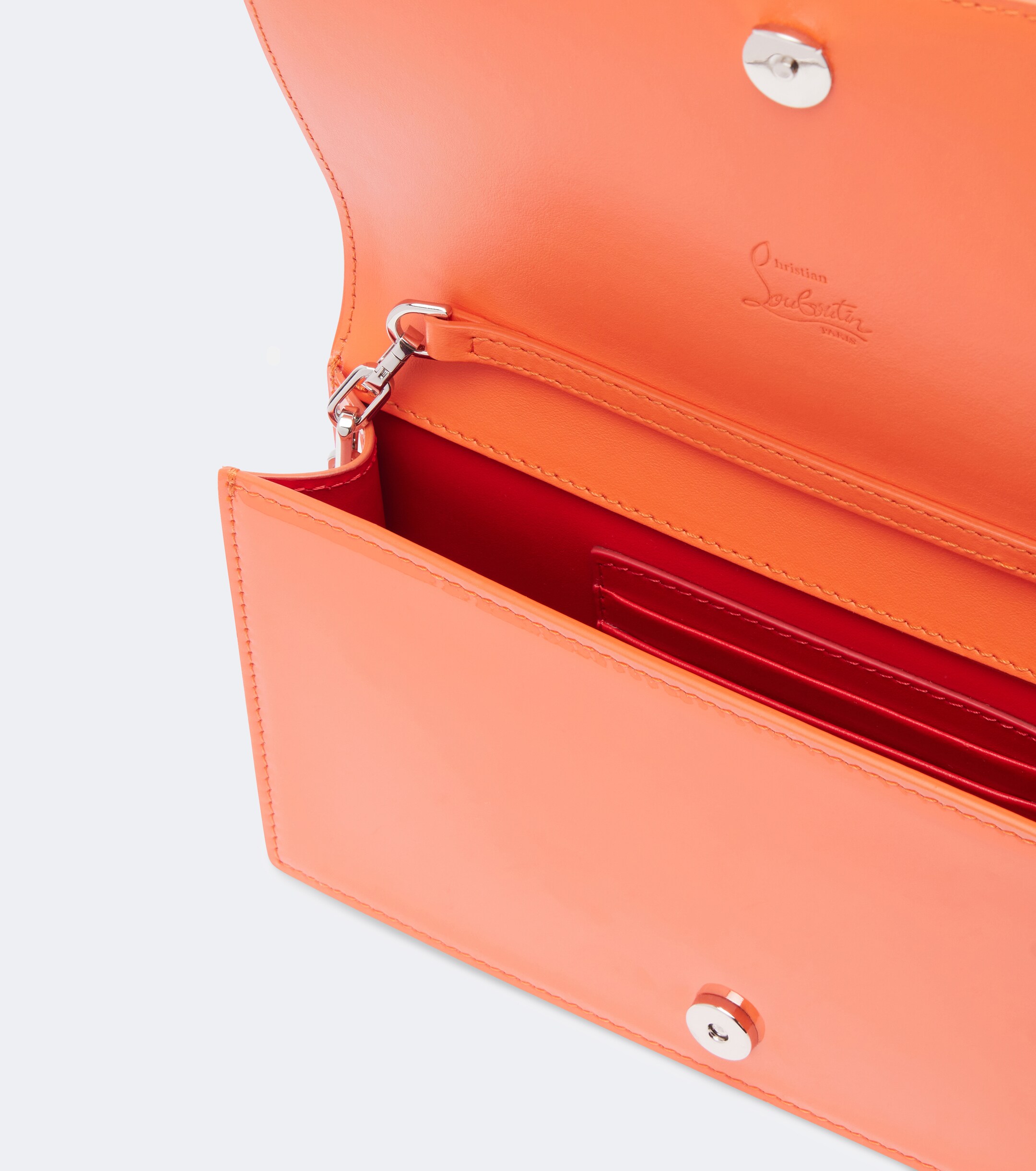 CHRISTIAN LOUBOUTIN Bettina patent leather clutch