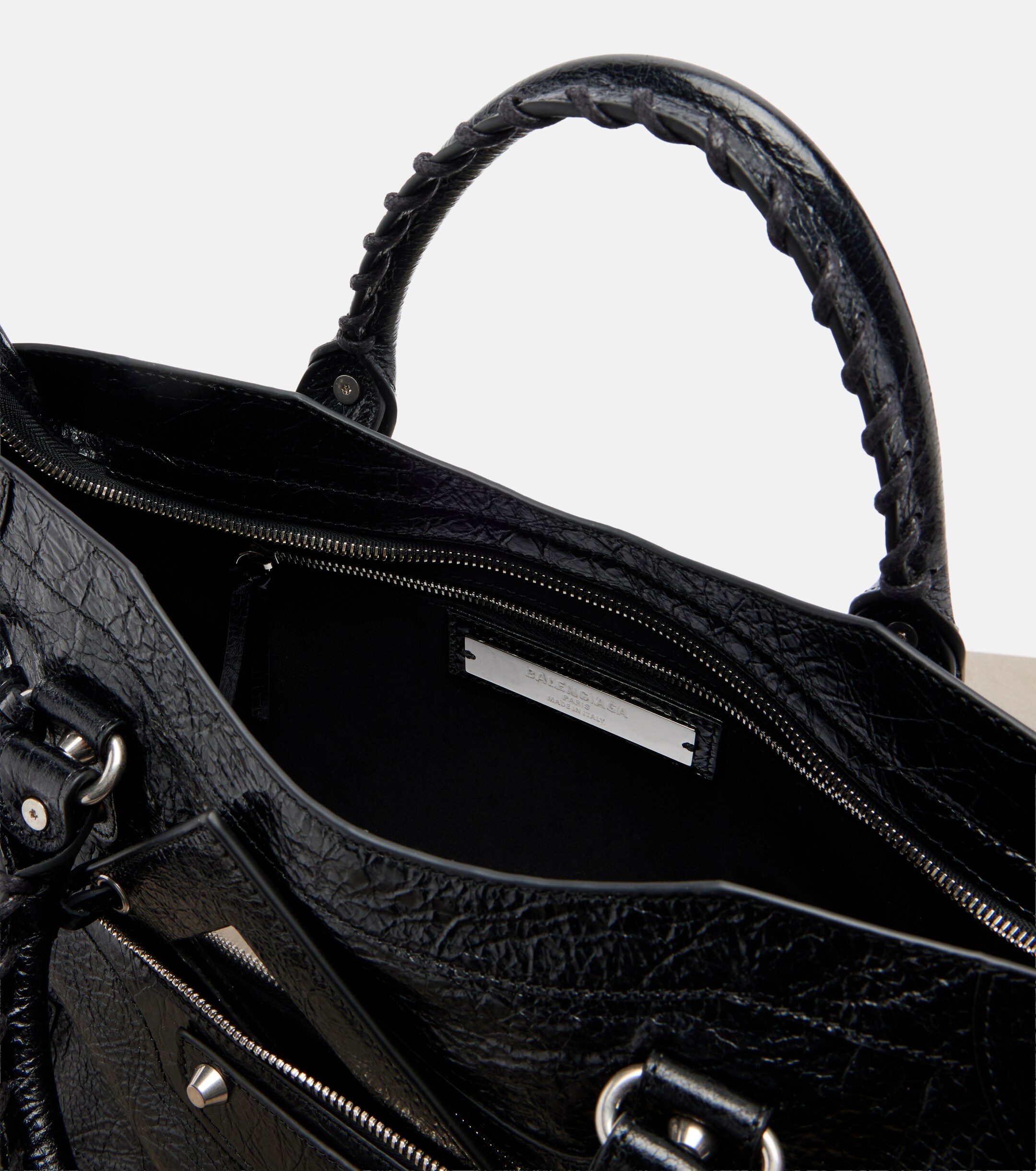 Balenciaga Le City Medium leather top-handle bag