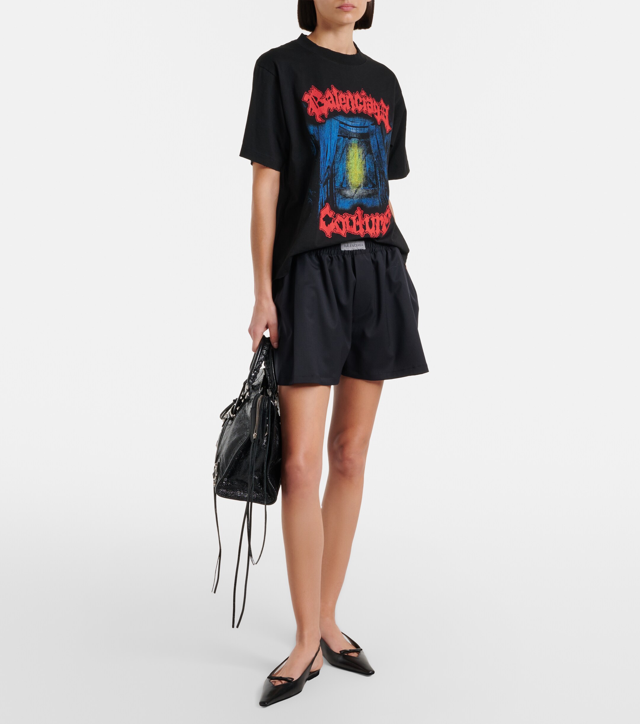 Balenciaga Le City Medium leather top-handle bag