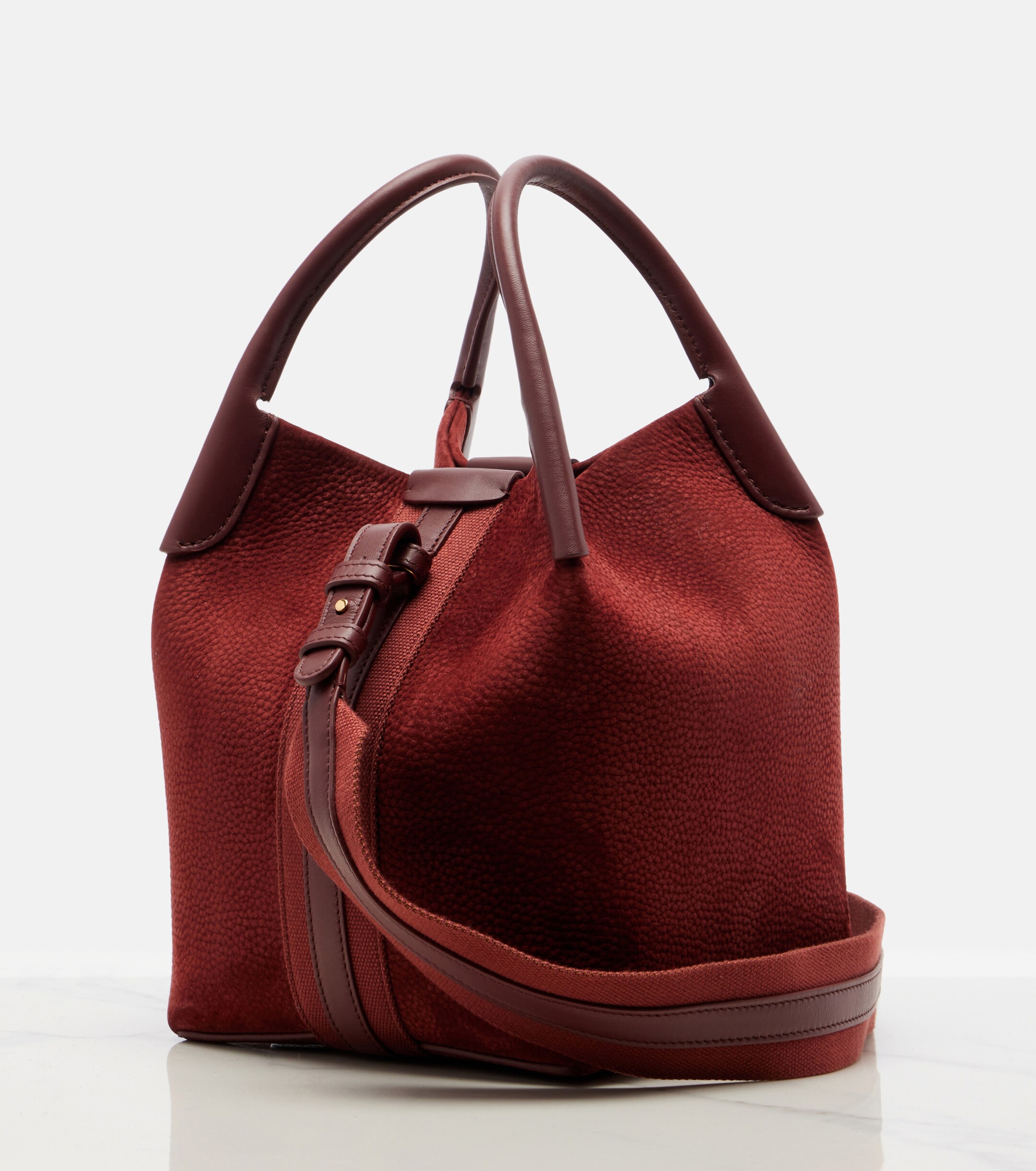 Loro Piana Bale Small leather top-handle bag
