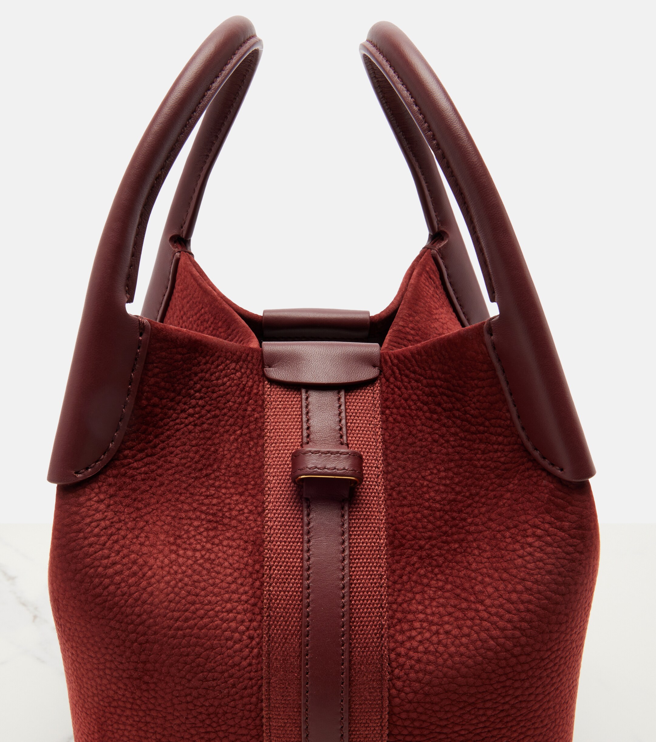 Loro Piana Bale Small leather top-handle bag