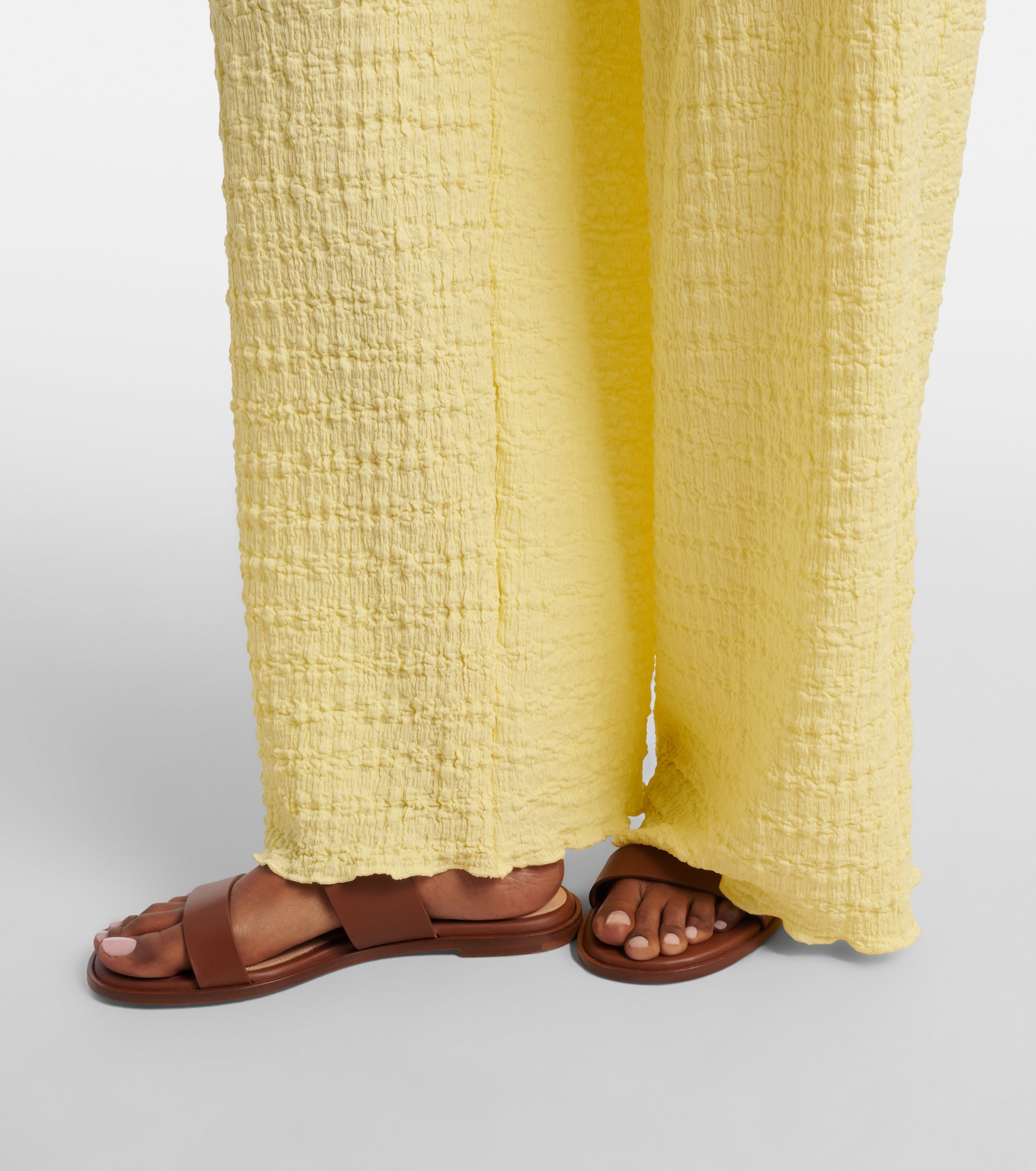 Jade Swim Mika seersucker wide-leg pants