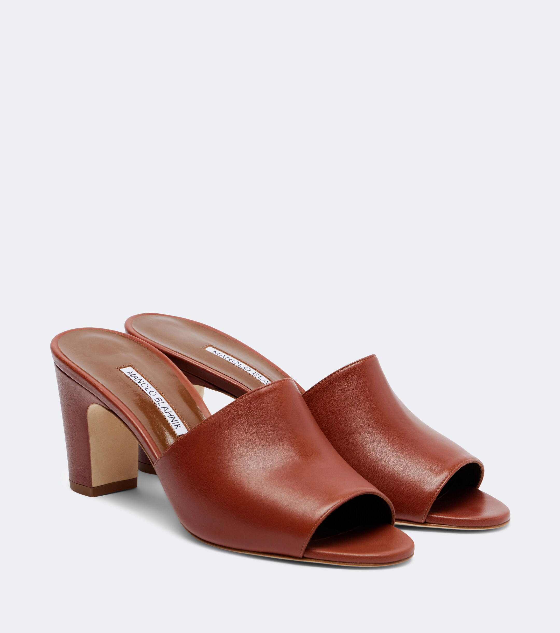 MANOLO BLAHNIK Manolo Blahnik Rapalla leather mules