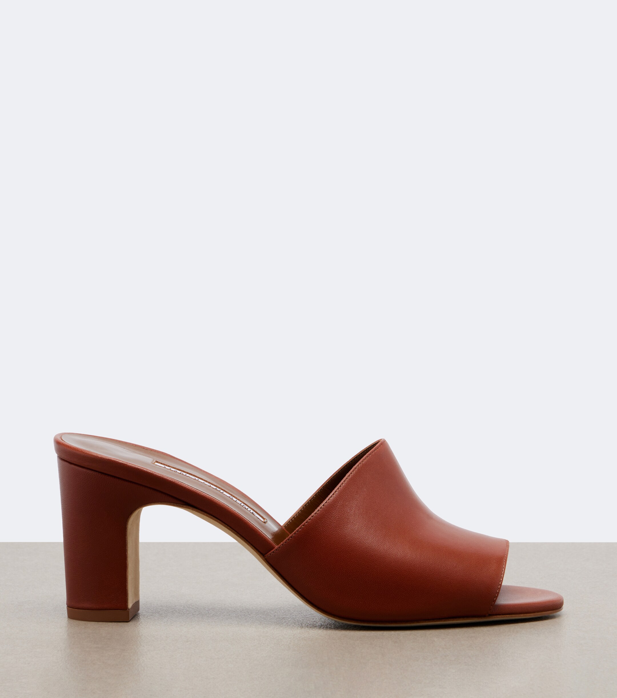 MANOLO BLAHNIK Manolo Blahnik Rapalla leather mules