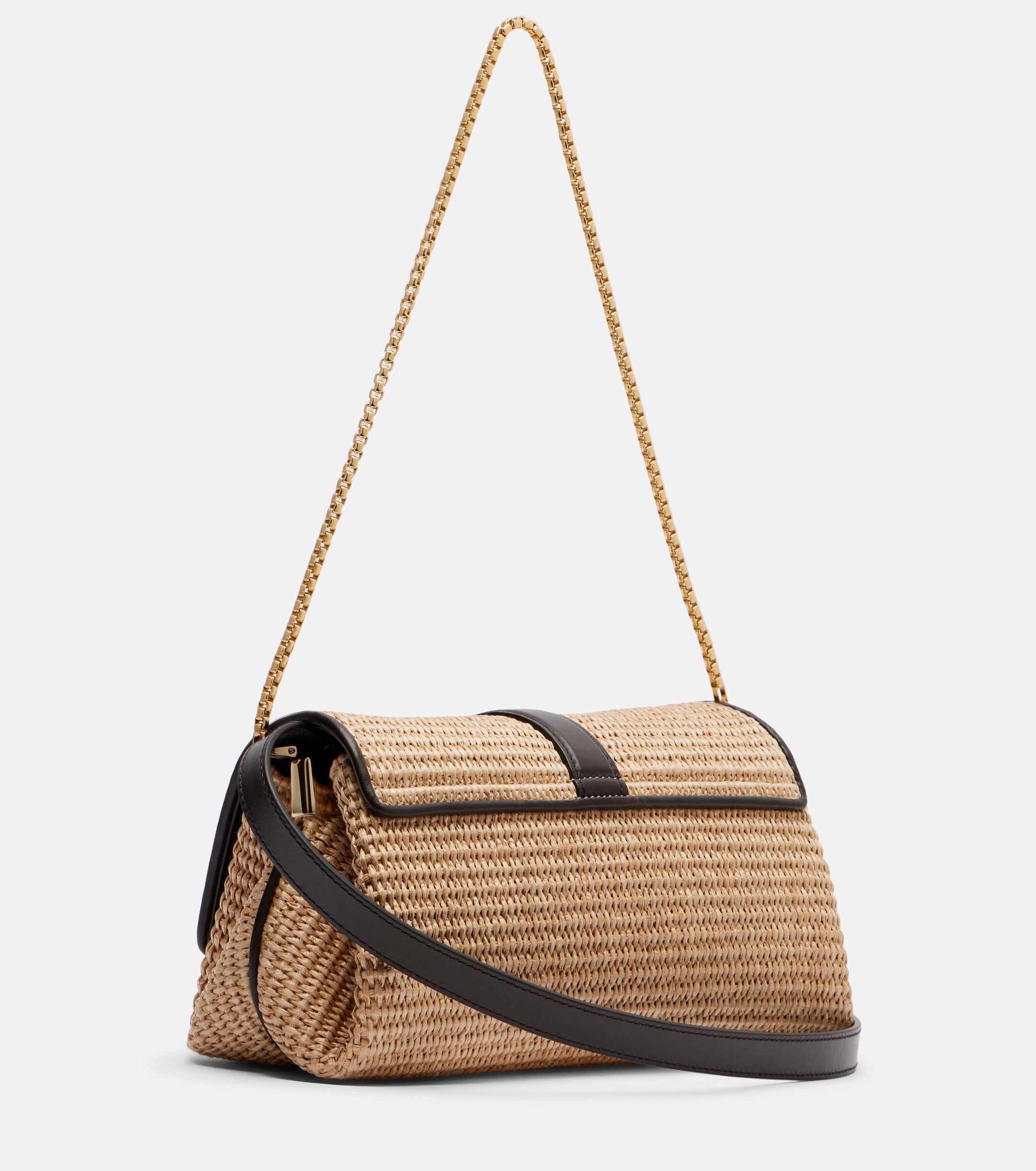 Ferragamo Ferragamo Mia Small raffia shoulder bag